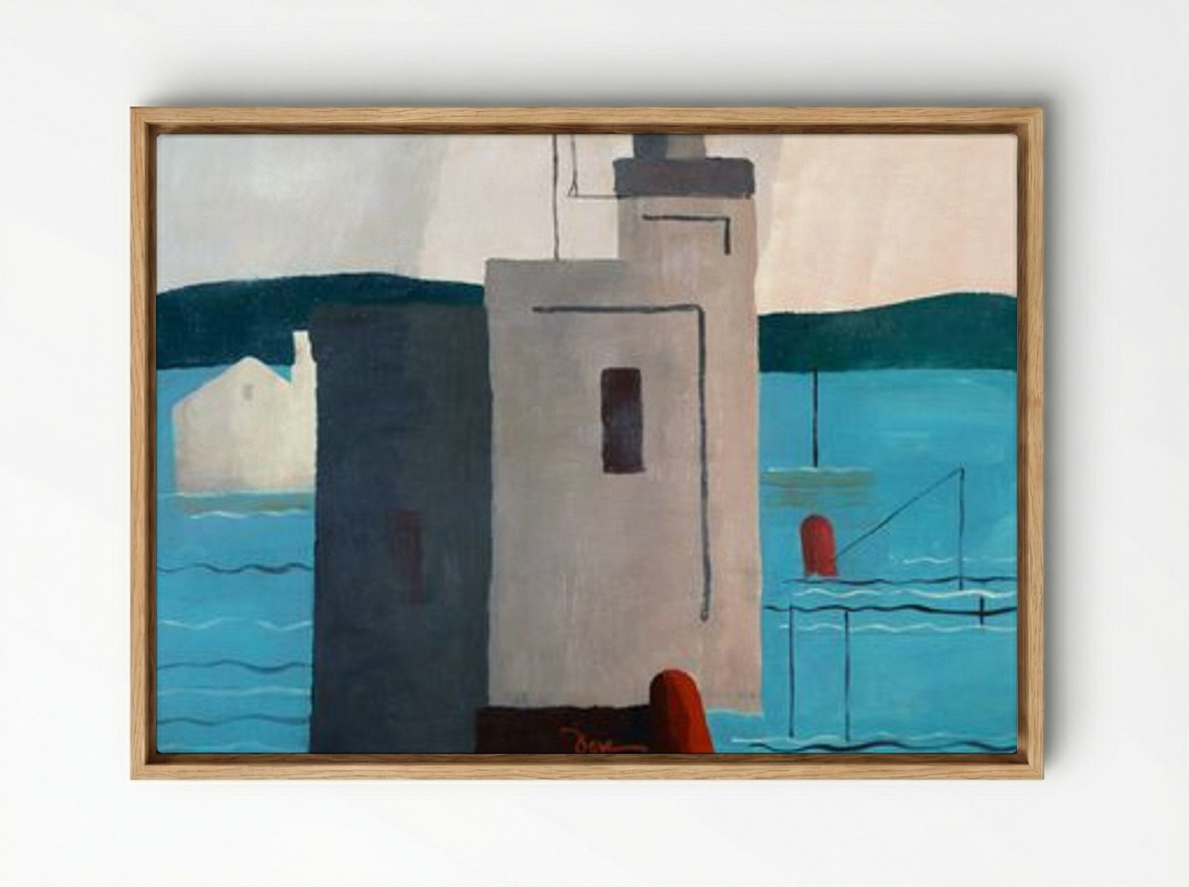 Lloyd's Harbor - Arthur Dove - Framed Canvas Wood
