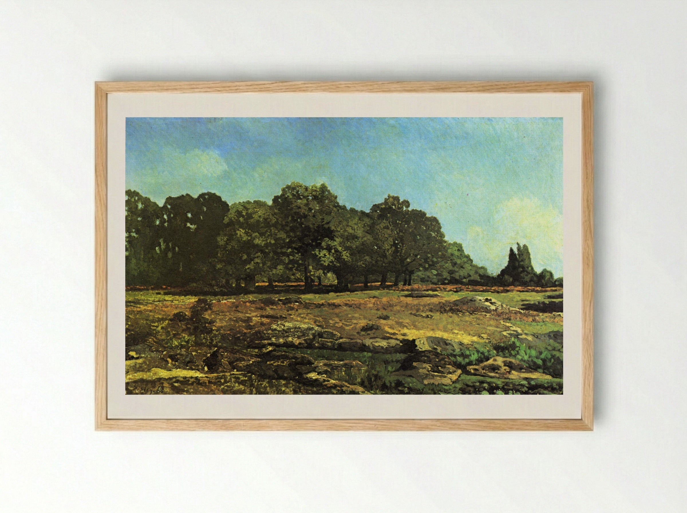 Avenue of Chestnut Trees near La Celle Saint Cloud - Alfred Sisley - Framed Print Wood