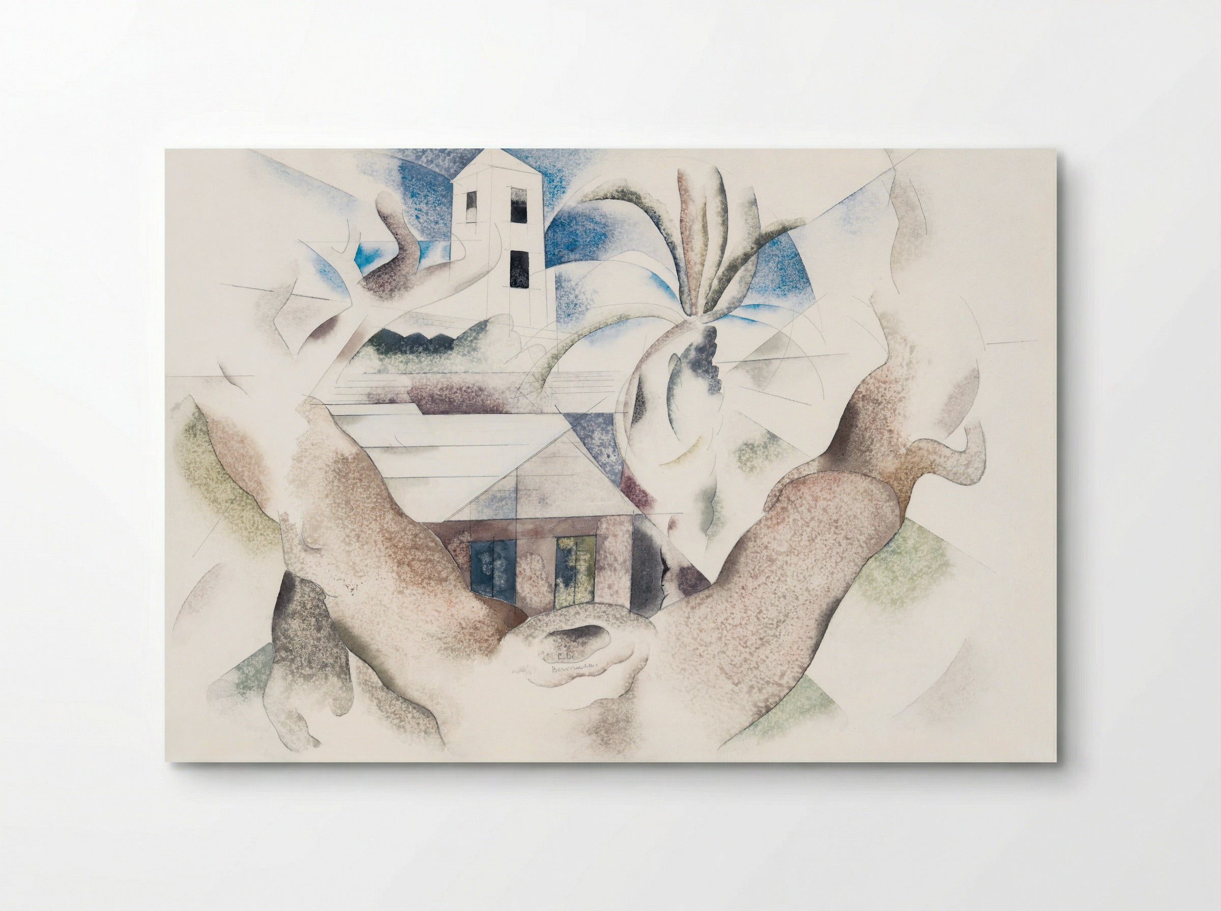 Bermuda No. 1, Tree and House - Charles Demuth - Poster