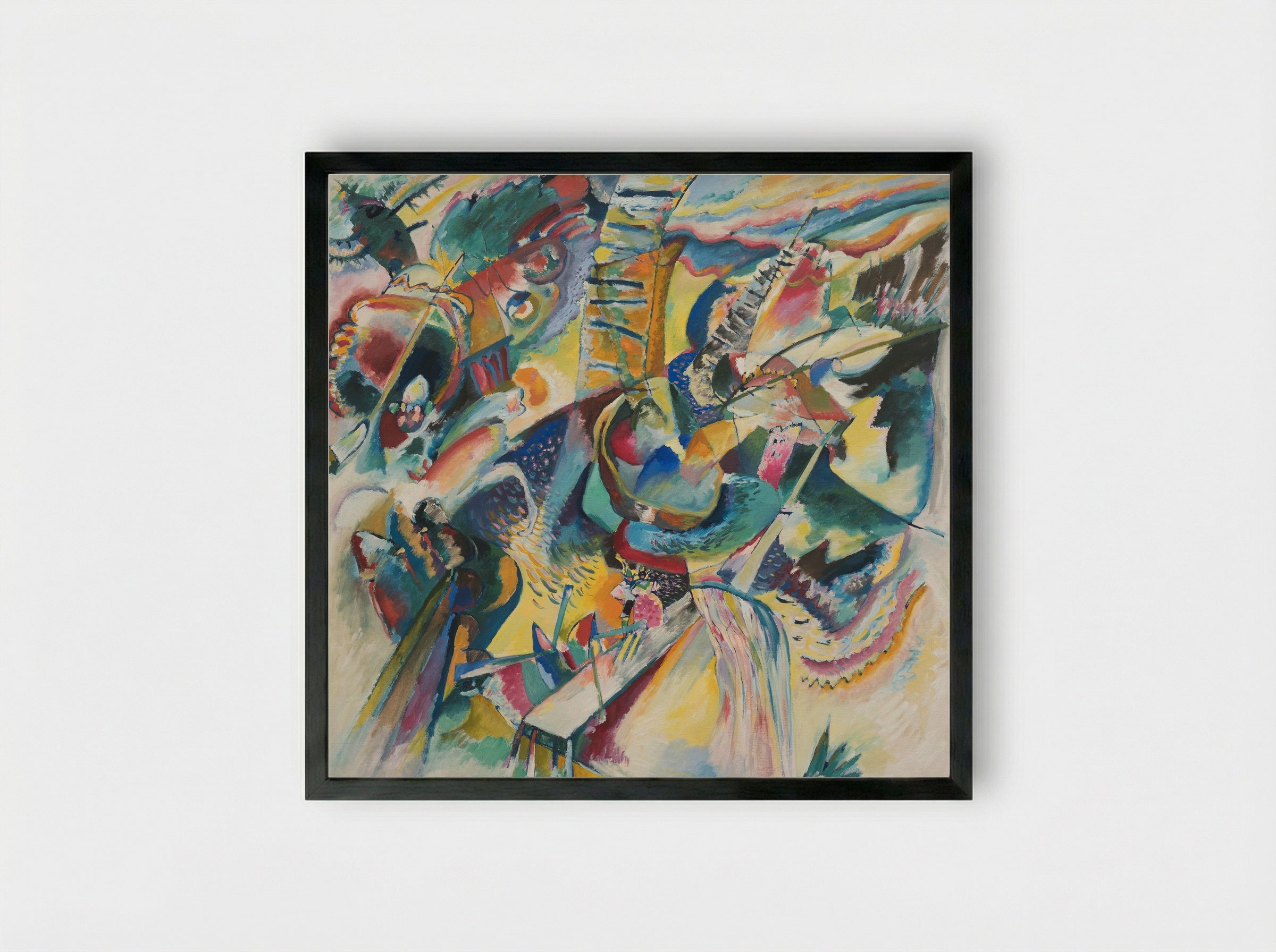 Improvisation Gorge - Wassily Kandinsky - Framed Print Black