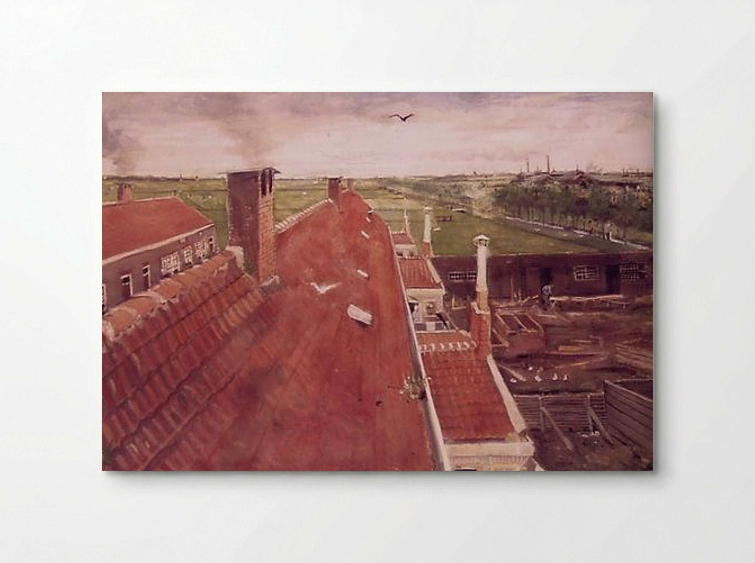 Rooftops, Seen from the Atelier at The Hague - Vincent van Gogh - Poster