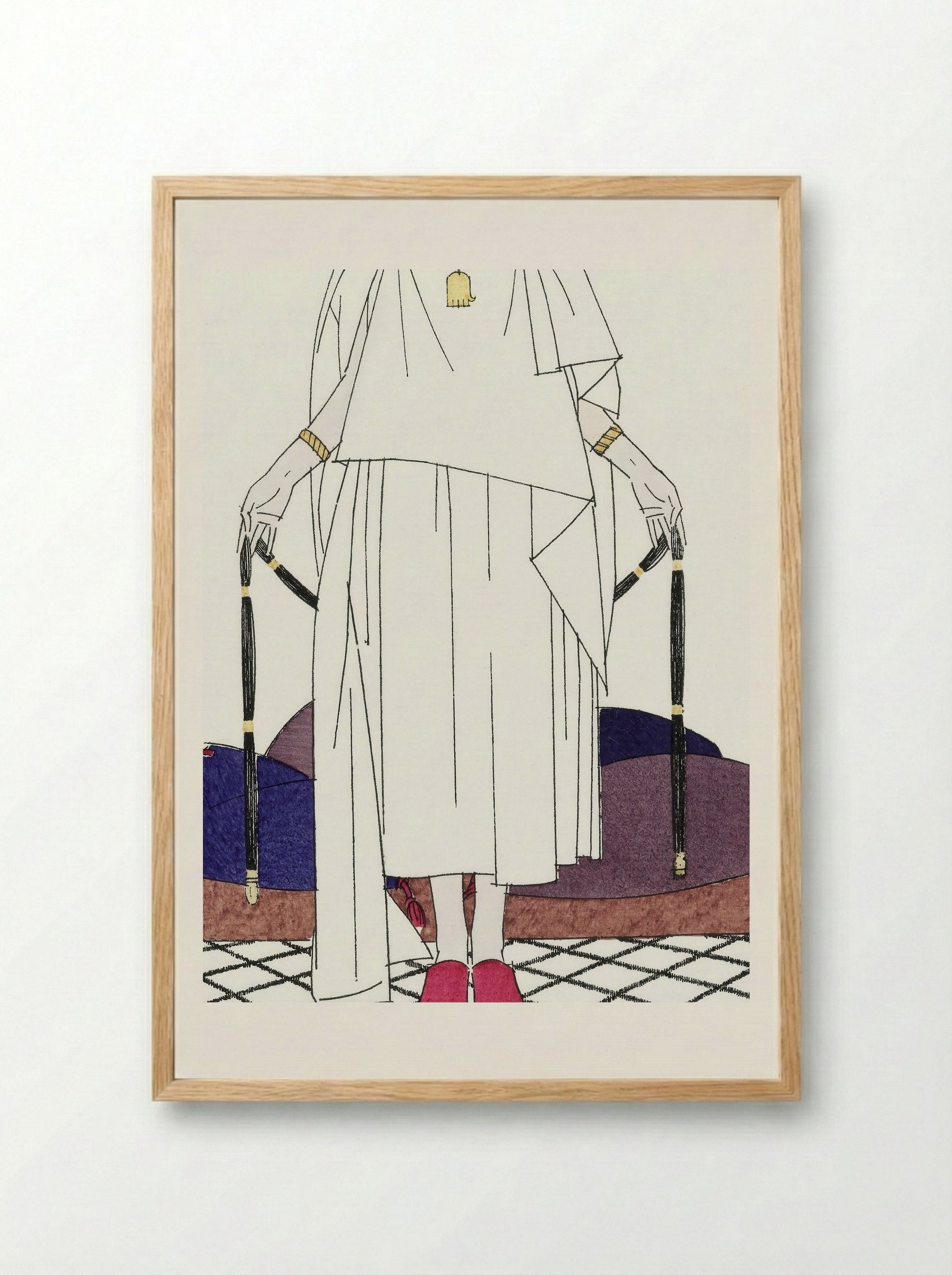 Les Beaux Jours de Fez ou la Fatma Improvisée - Bernard Boutet de Monvel - Framed Print Wood