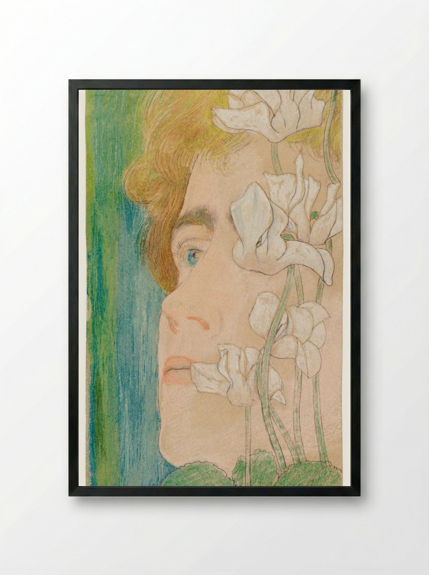 Marguerite - Jan Toorop - Framed Print Black