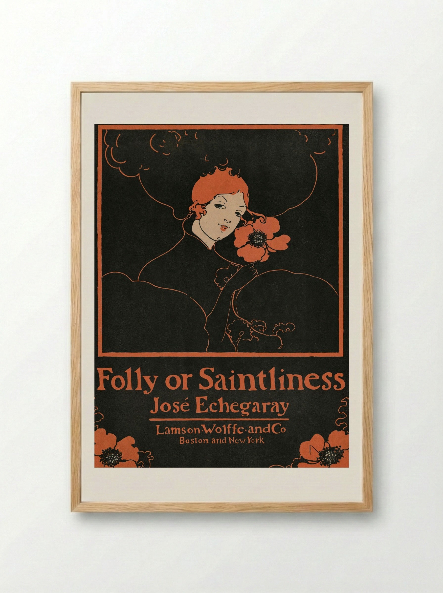 Folly or Saintliness - Ethel Reed - Framed Print Wood