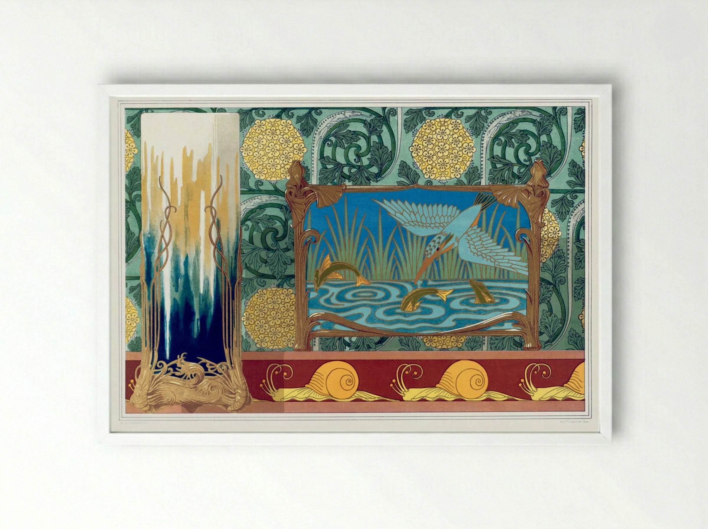 L'Animal dans la Décoration, Plate 48 - Maurice Pillard Verneuil - Framed Print White