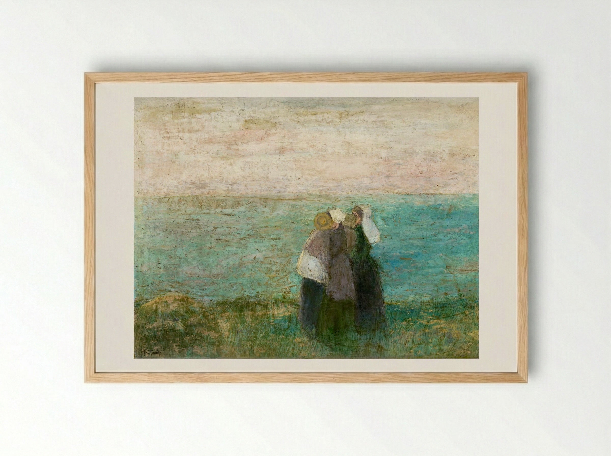 Women by the Sea - Jan Toorop - Framed Print Wood