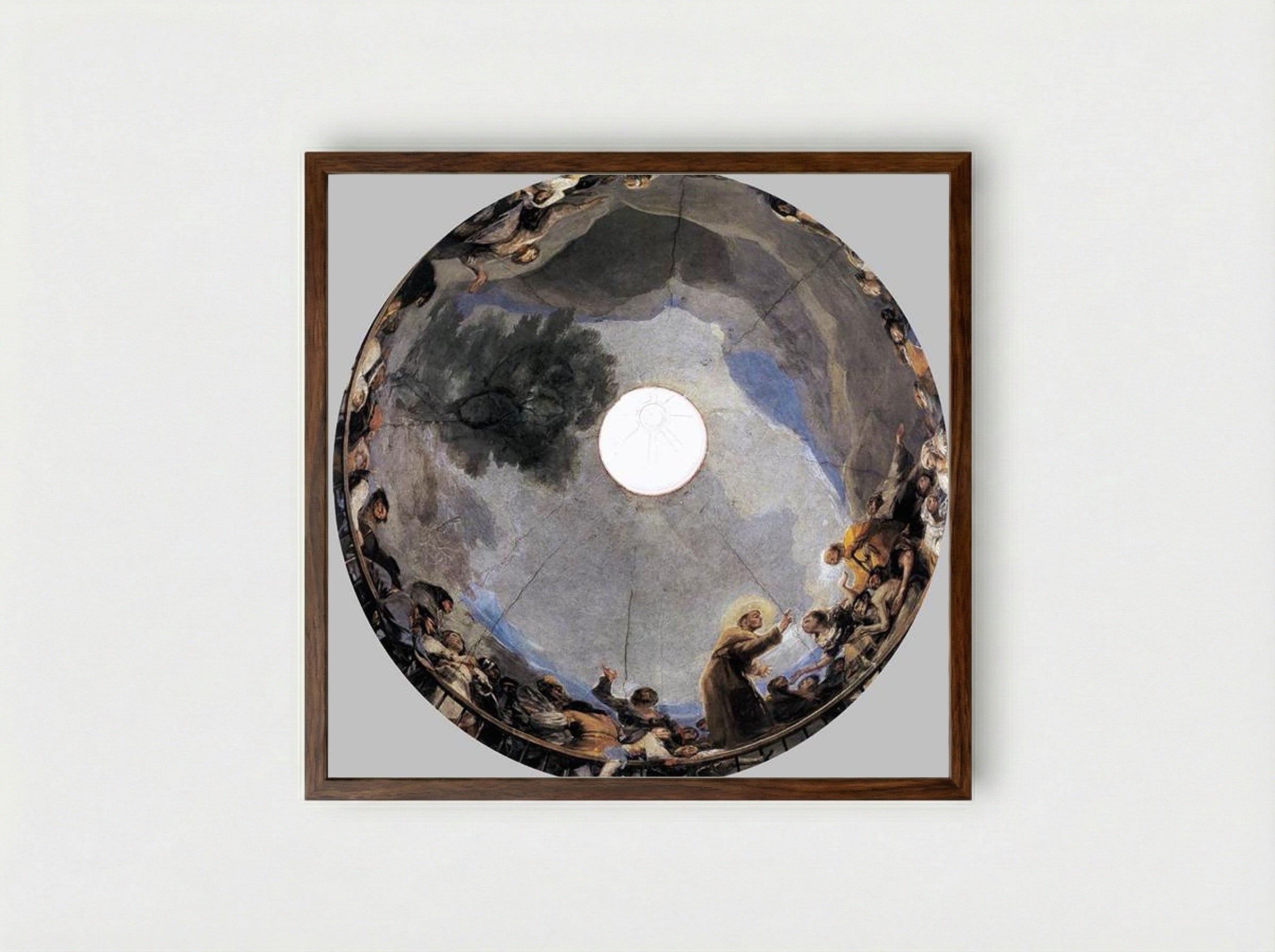 The Miracle of St. Anthony - Francisco Goya - Framed Print Dark Wood