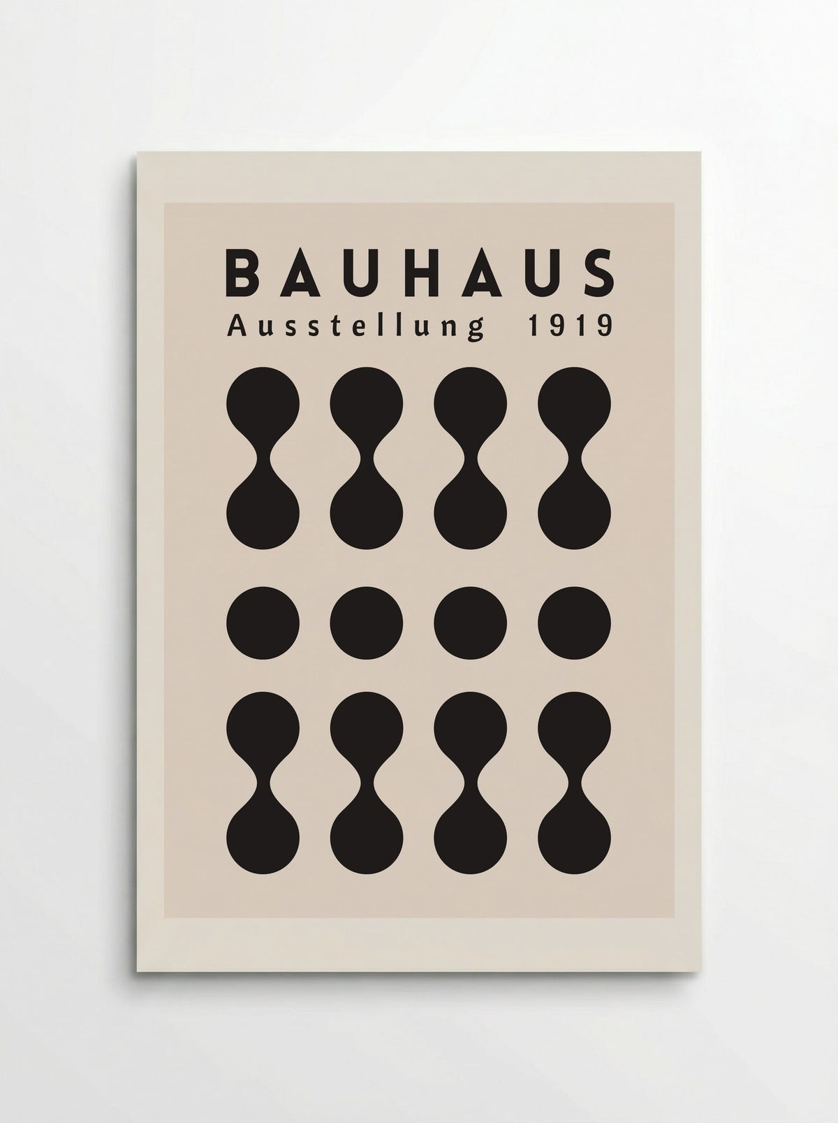 Bauhaus Hourglass Matrix – 1919 Exhibition - Poster