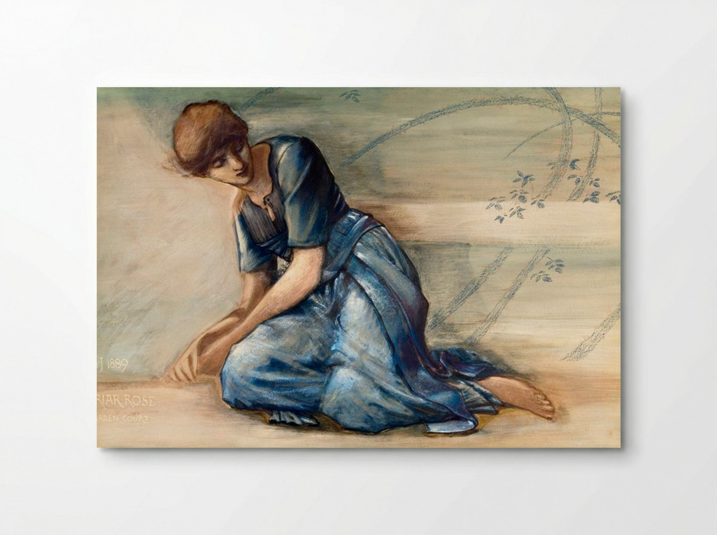 Study for 'The Garden Court' from The Briar Rose Series - Edward Burne-Jones - Poster