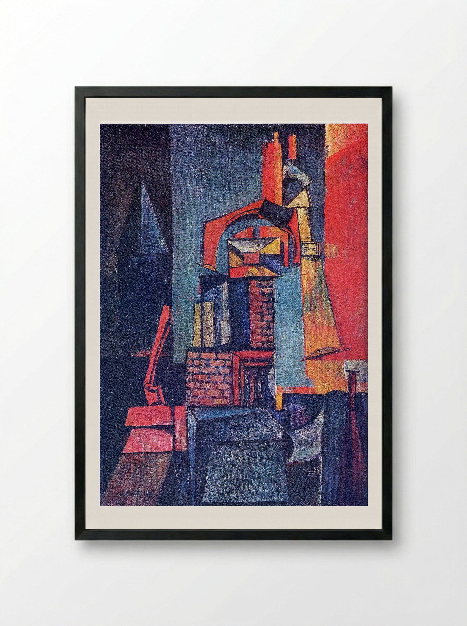 Towers - Max Ernst - Framed Print Black