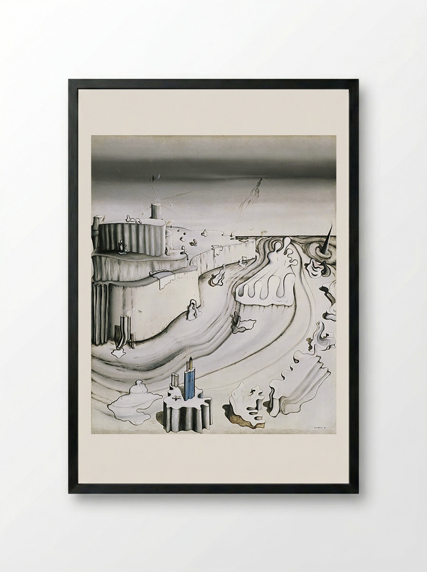 Promontory Palace - Yves Tanguy - Framed Print Black