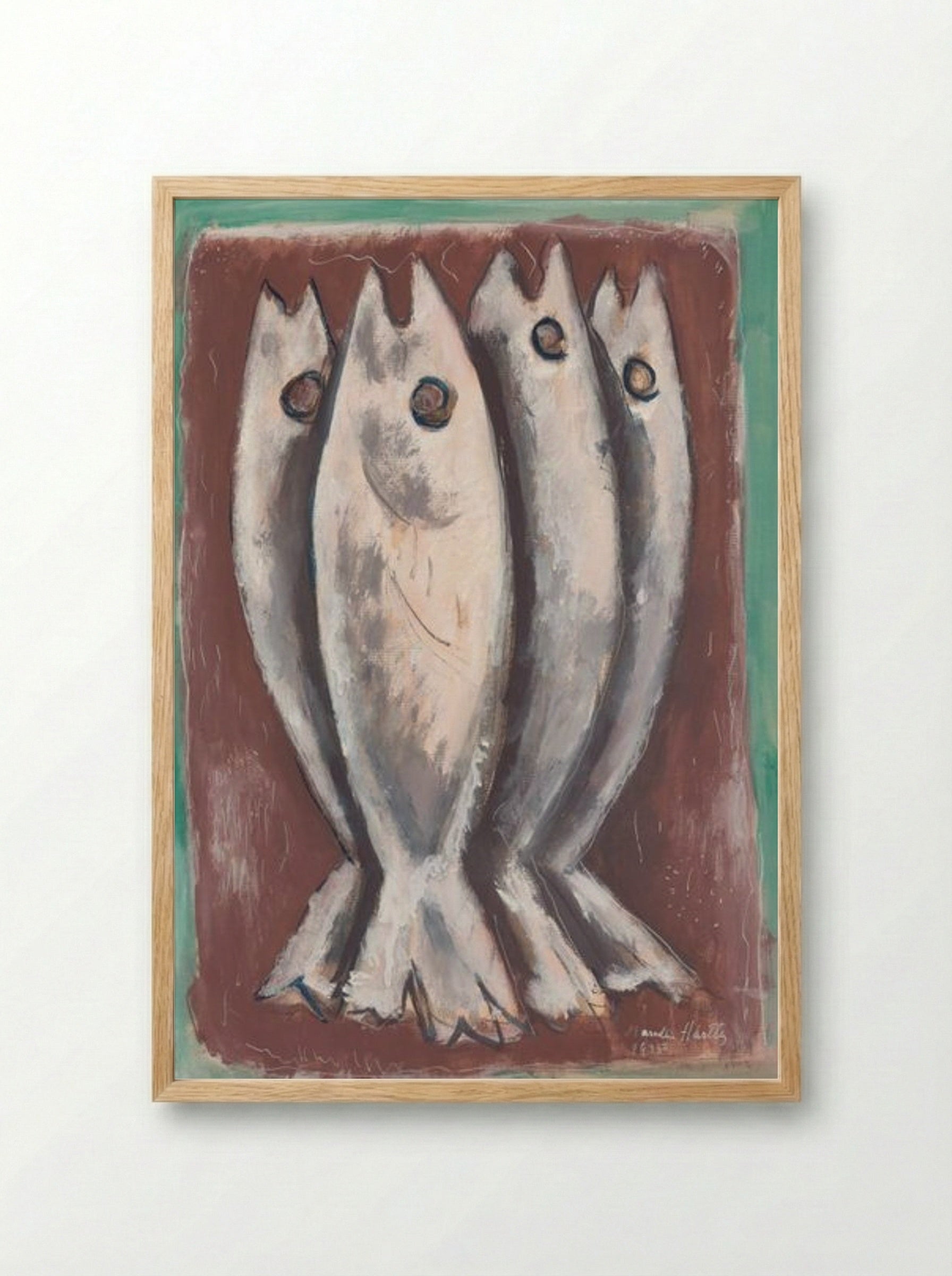 Sea Ghosts - Marsden Hartley - Framed Print Wood