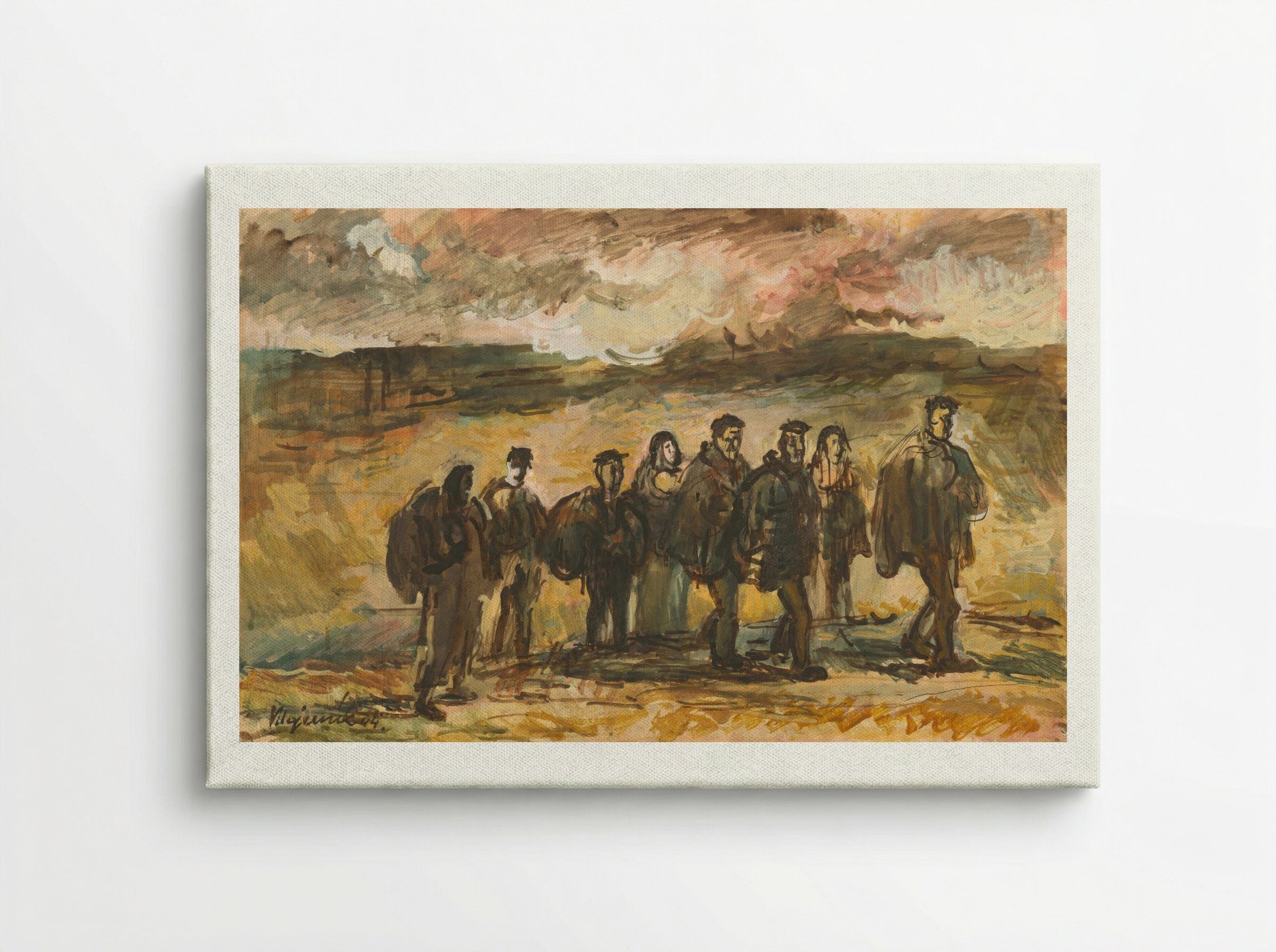 Refugees - Cyprián Majerník - Canvas