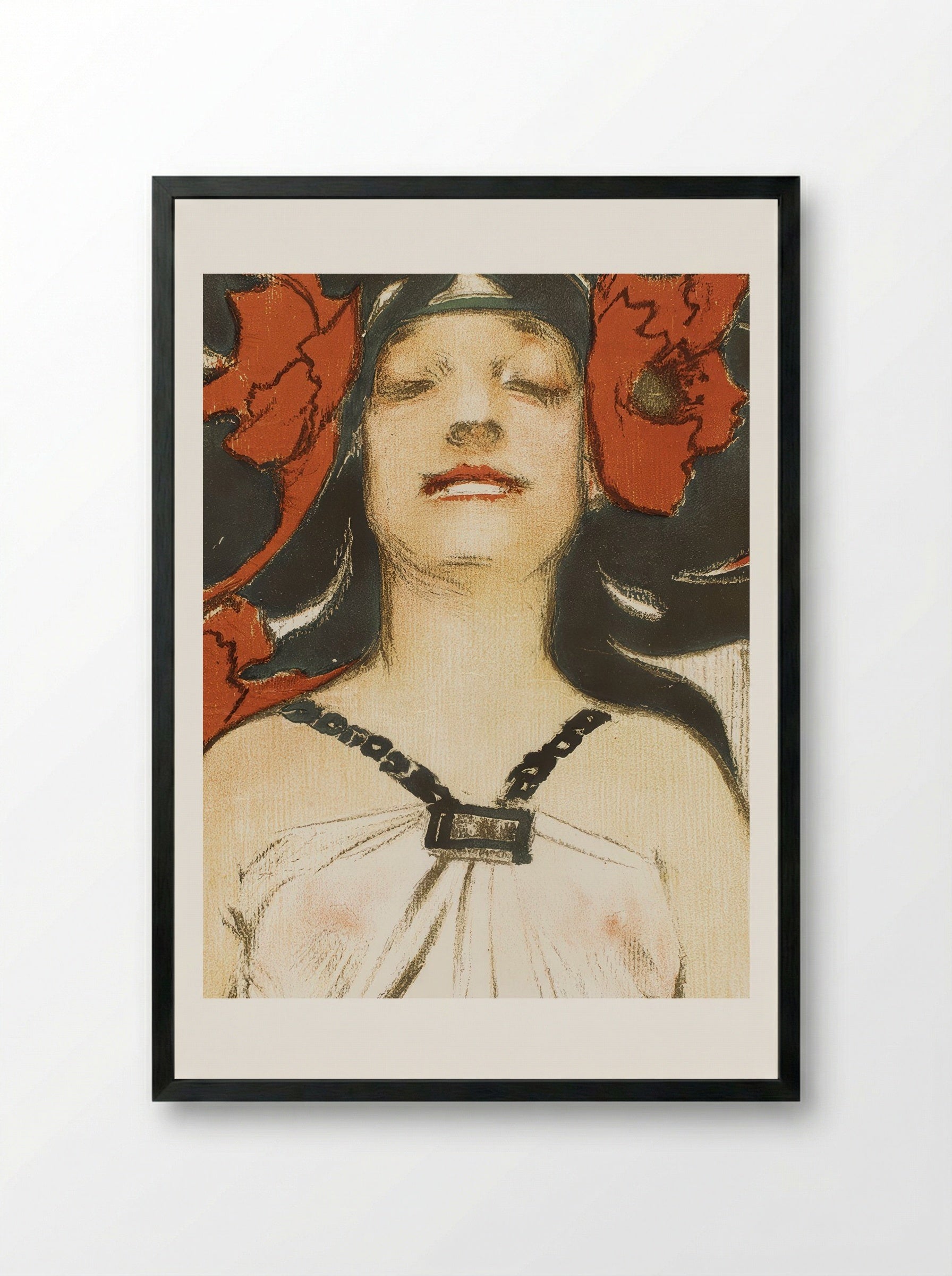 The August Century, Midsummer Holiday Number - Joseph Christian Leyendecker - Framed Print Black