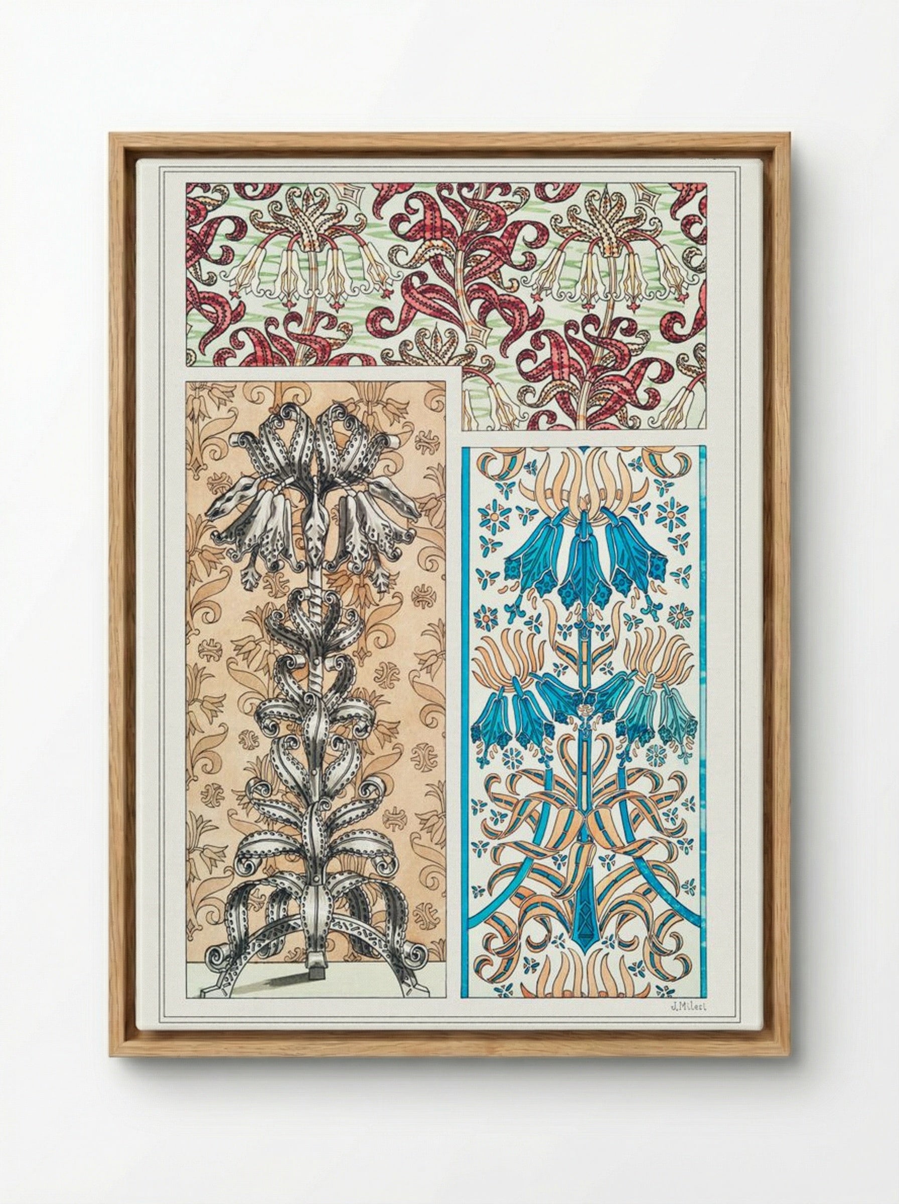 Couronne Impériale (Crown Imperial) from La Plante et ses Applications ornementales - Maurice Pillard Verneuil - Framed Canvas Wood