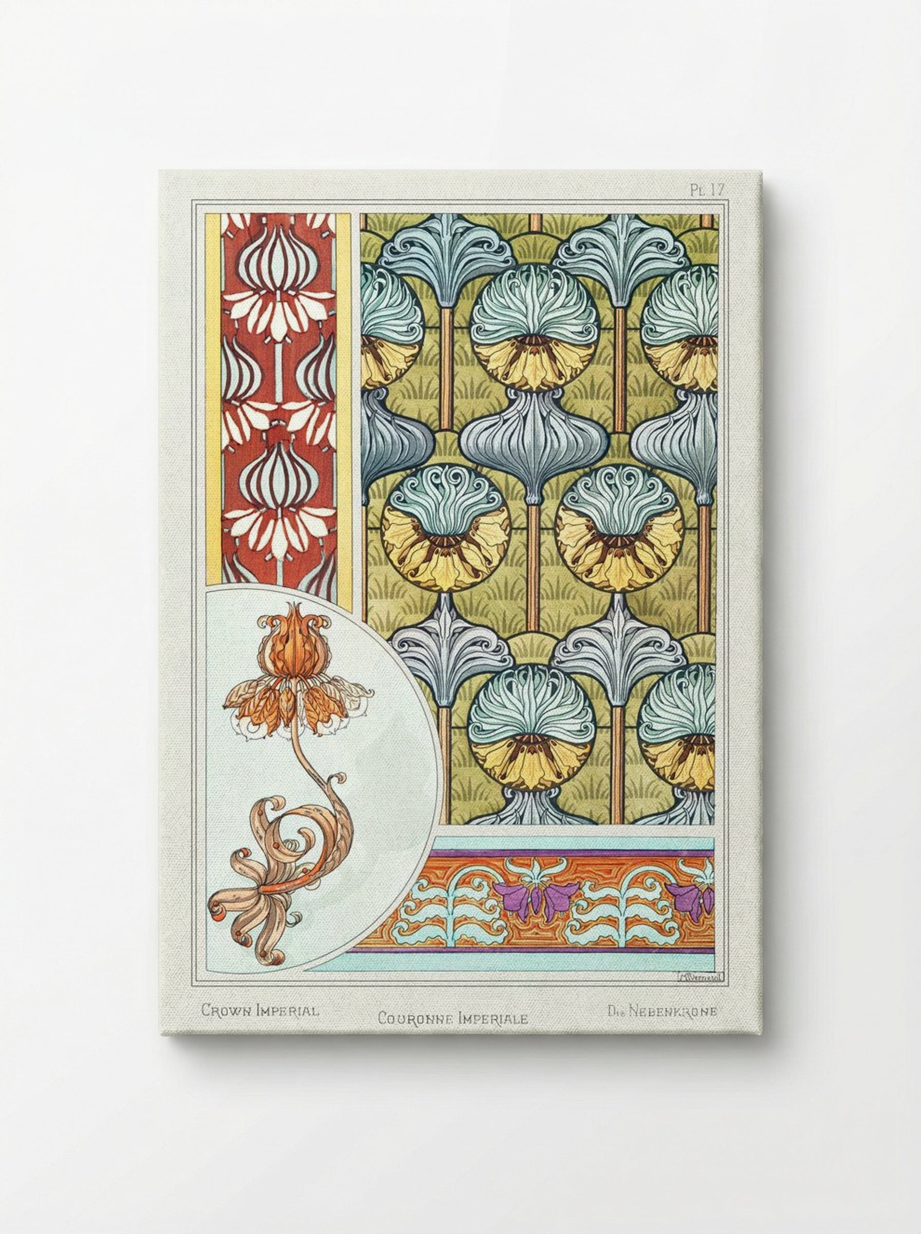 Couronne Impériale (Crown Imperial) from La Plante et ses Applications ornementales - Maurice Pillard Verneuil - Canvas