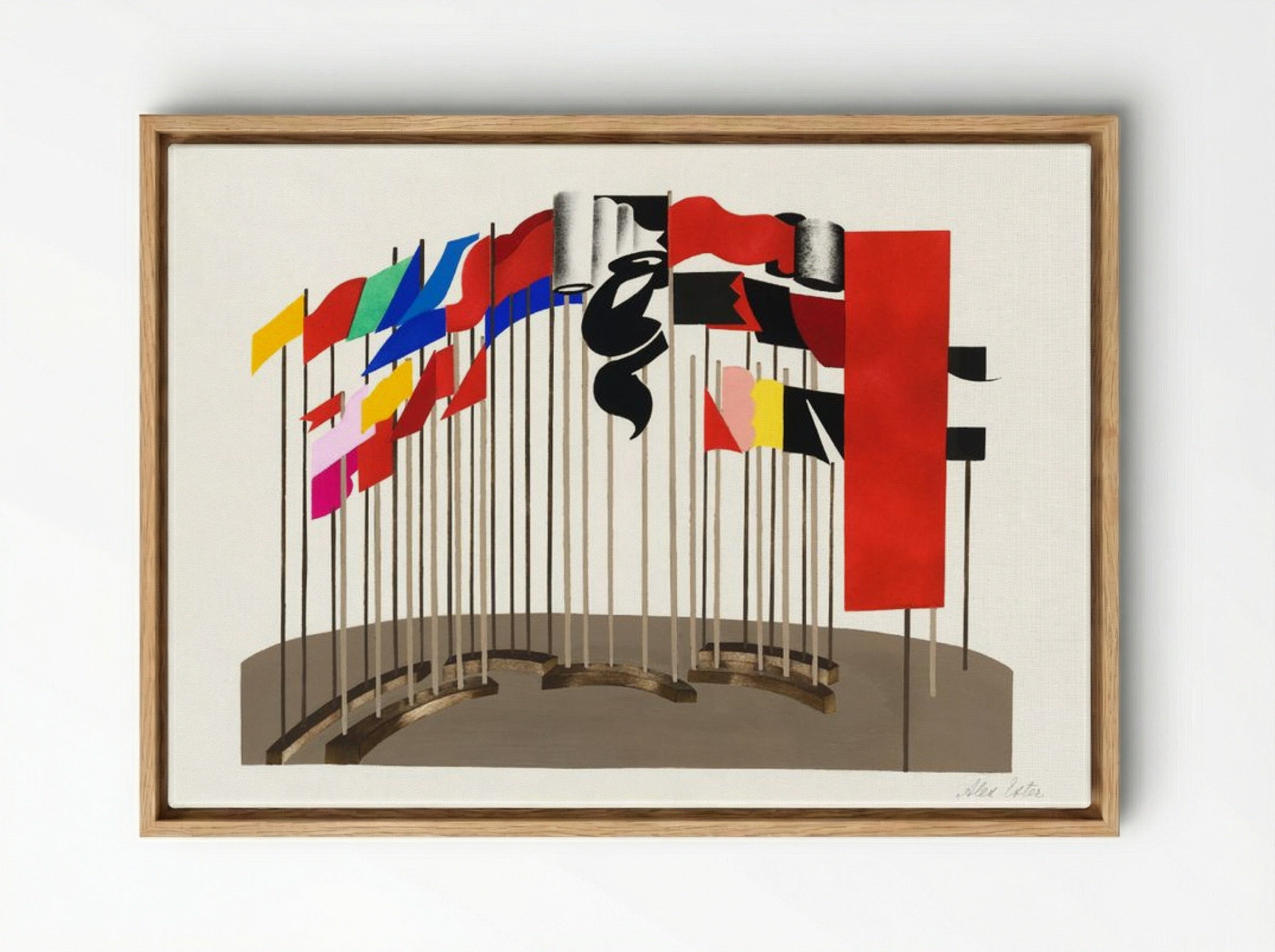 Maquettes de théâtre i.-xv. - Alexandra Exter - Framed Canvas Wood