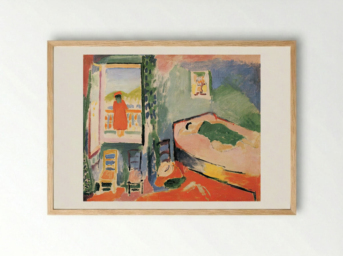 Collioure Interior by Henri Matisse – Fauvist Interior Scene Print - Framed Print Wood