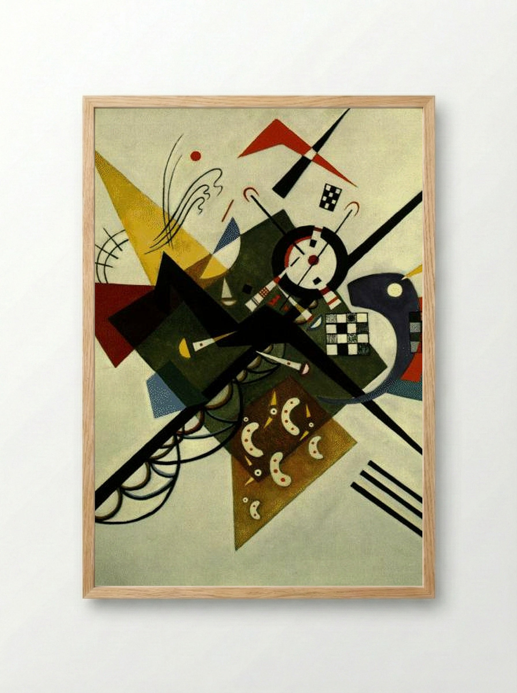 On White II - Wassily Kandinsky - Framed Print Wood