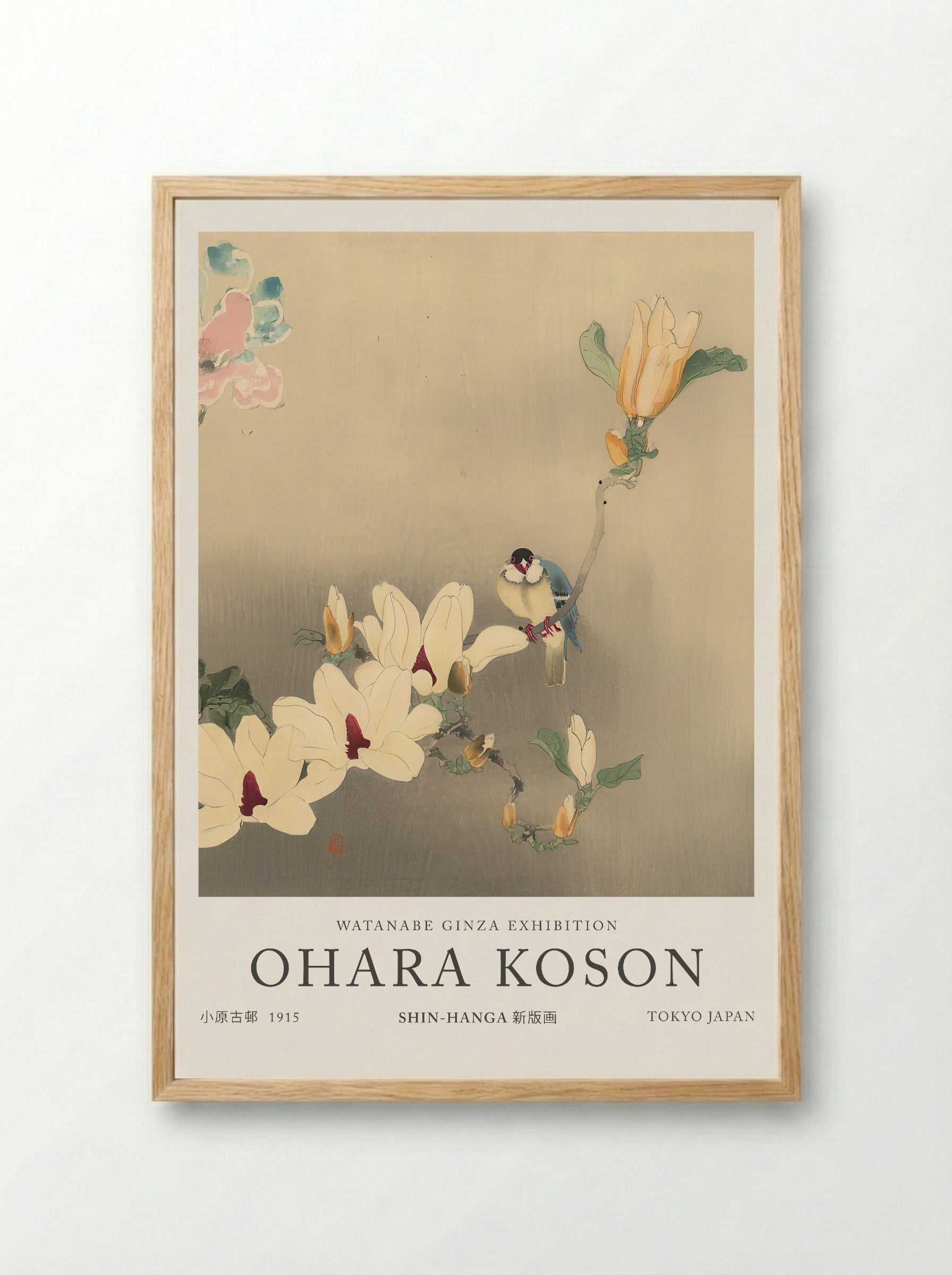 Blue Bird And Magnolia - Ohara Koson