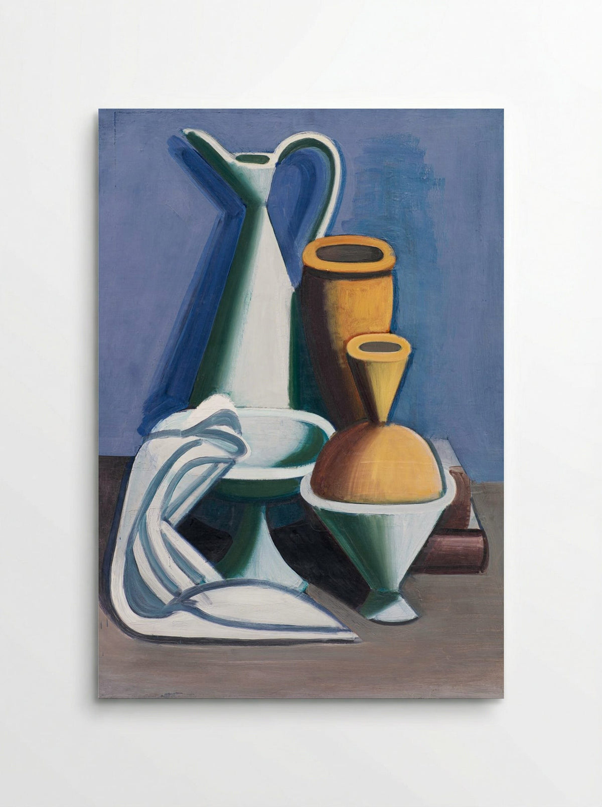 Arrangement with Watering Can, Towel and Jars - Vilhelm Lundstrøm - Poster