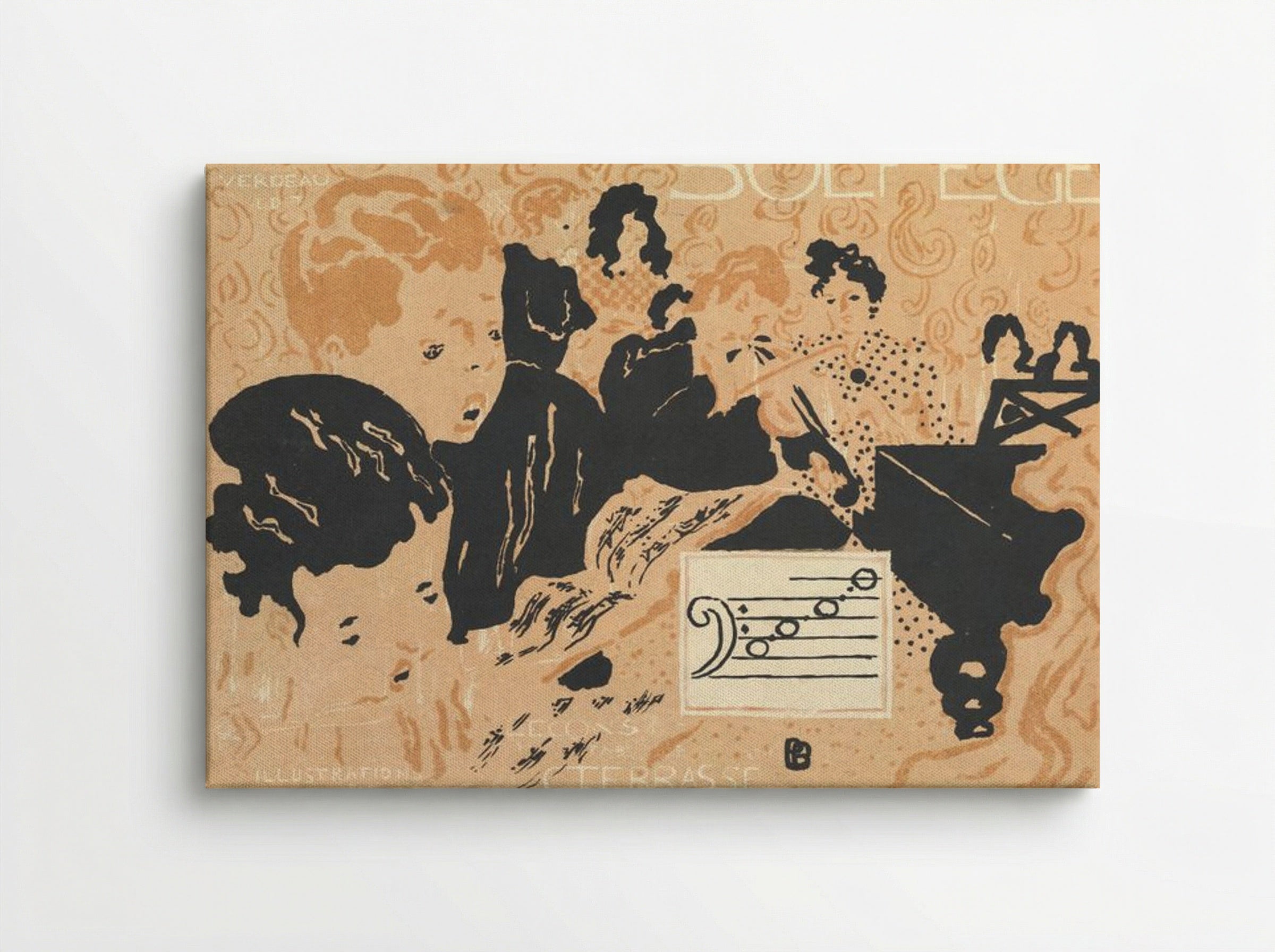 Preliminary Cover Design for Petit Solfège Illustré - Pierre Bonnard - Canvas