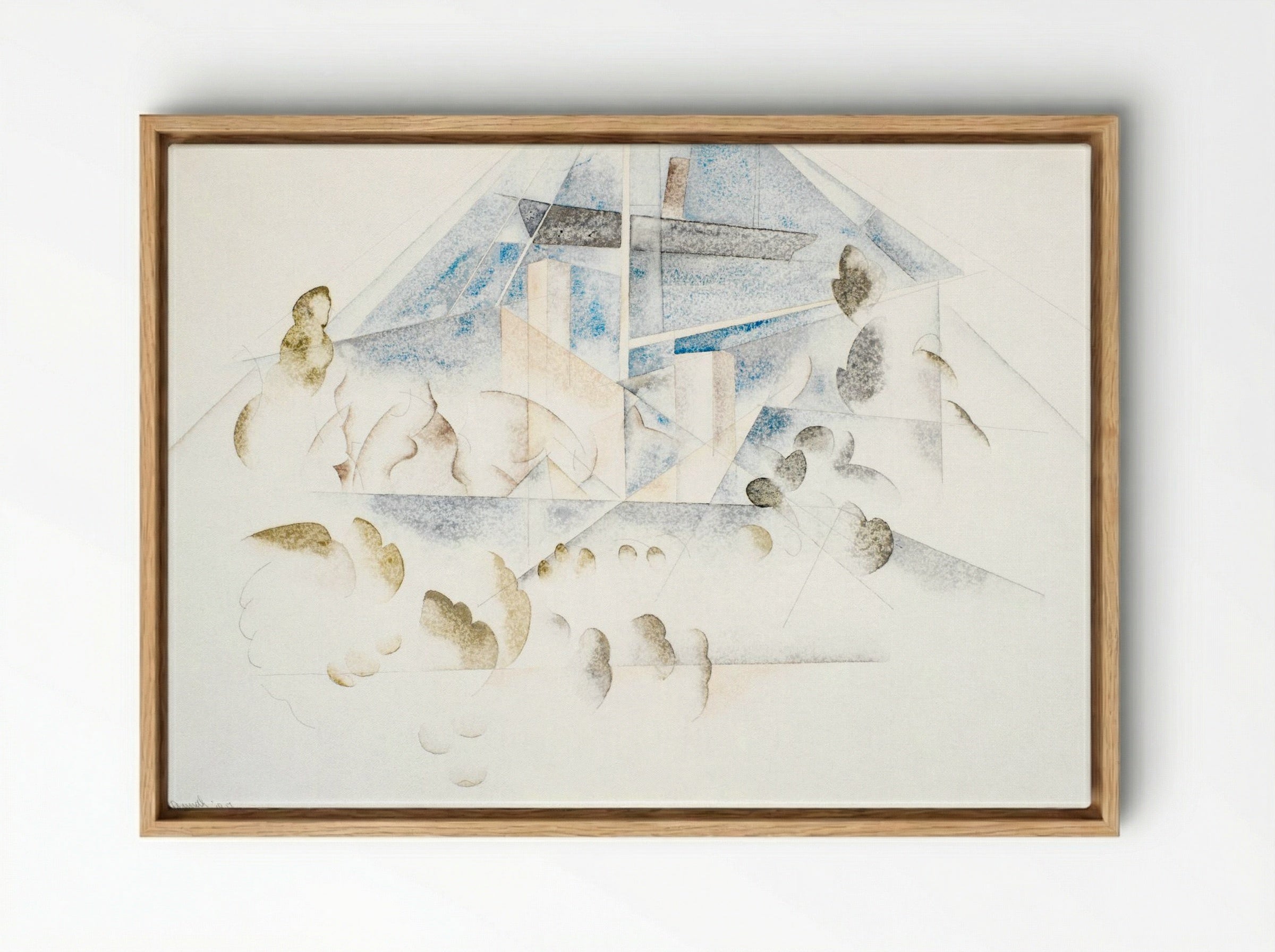 Bermuda: Masts and Foliage - Charles Demuth - Framed Canvas Wood