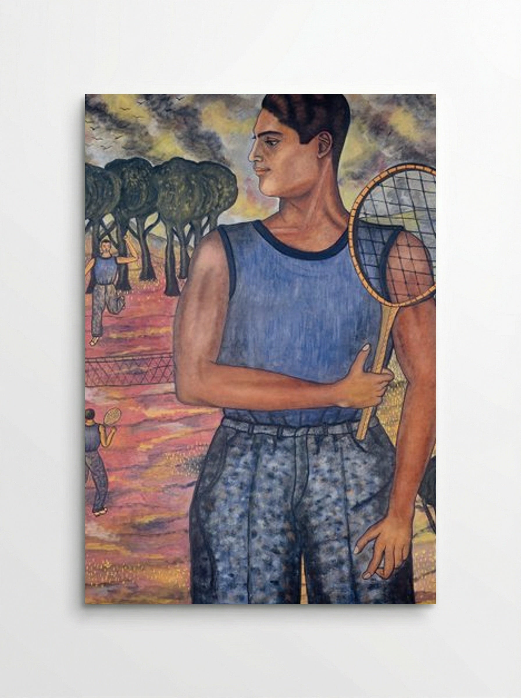 Portrait of Hugo Tilghman, The Tennis Player - Abraham A. Ángel - Poster