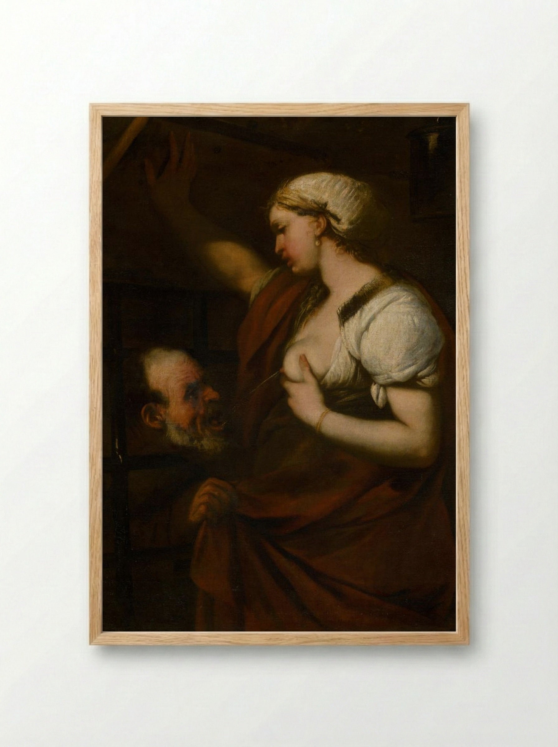 Roman Charity (Cimon and Pero) - Peter Paul Rubens - Framed Print Wood