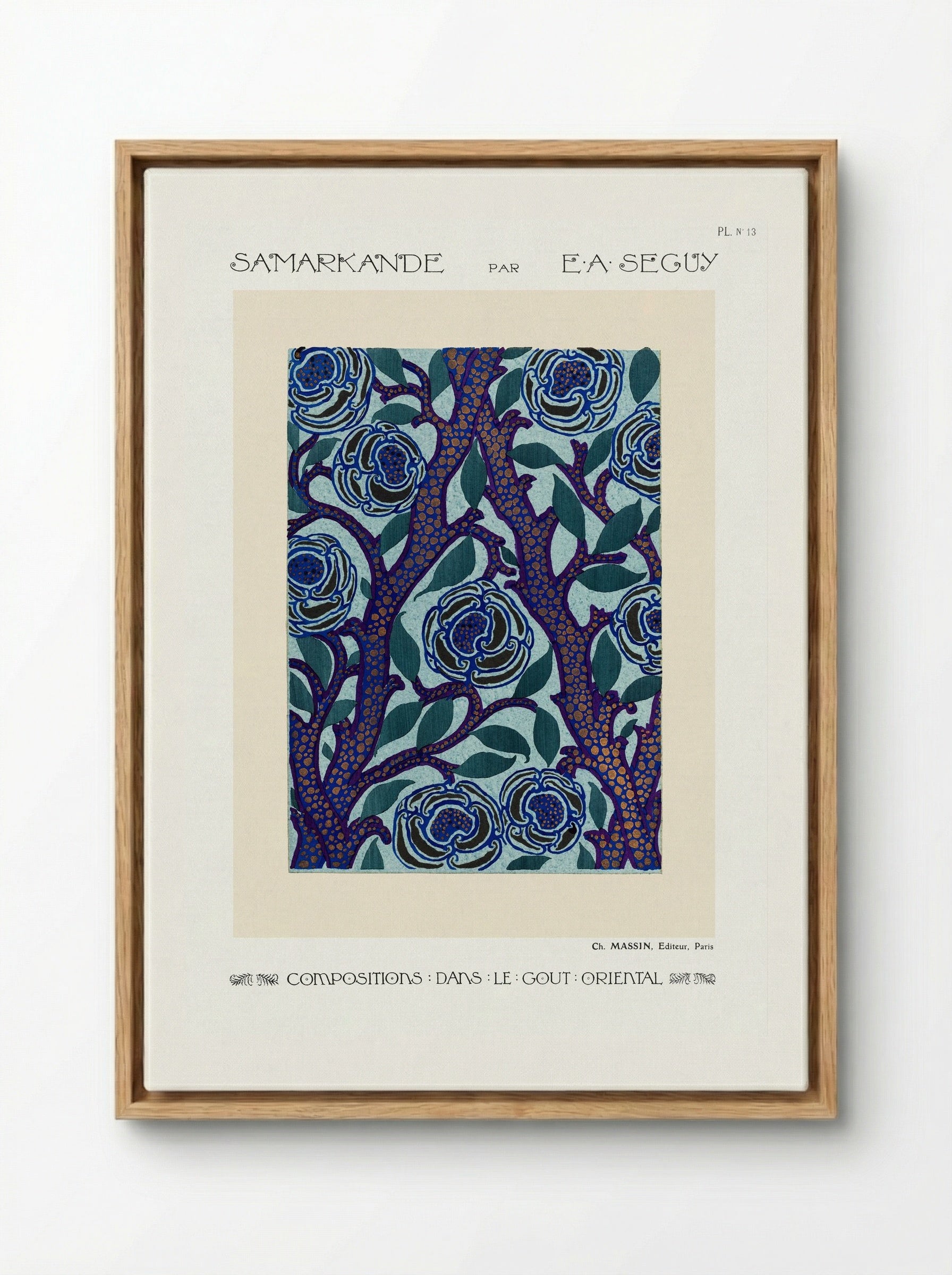 Samarkande, Plate 13 - Émile-Allain Séguy - Framed Canvas Wood