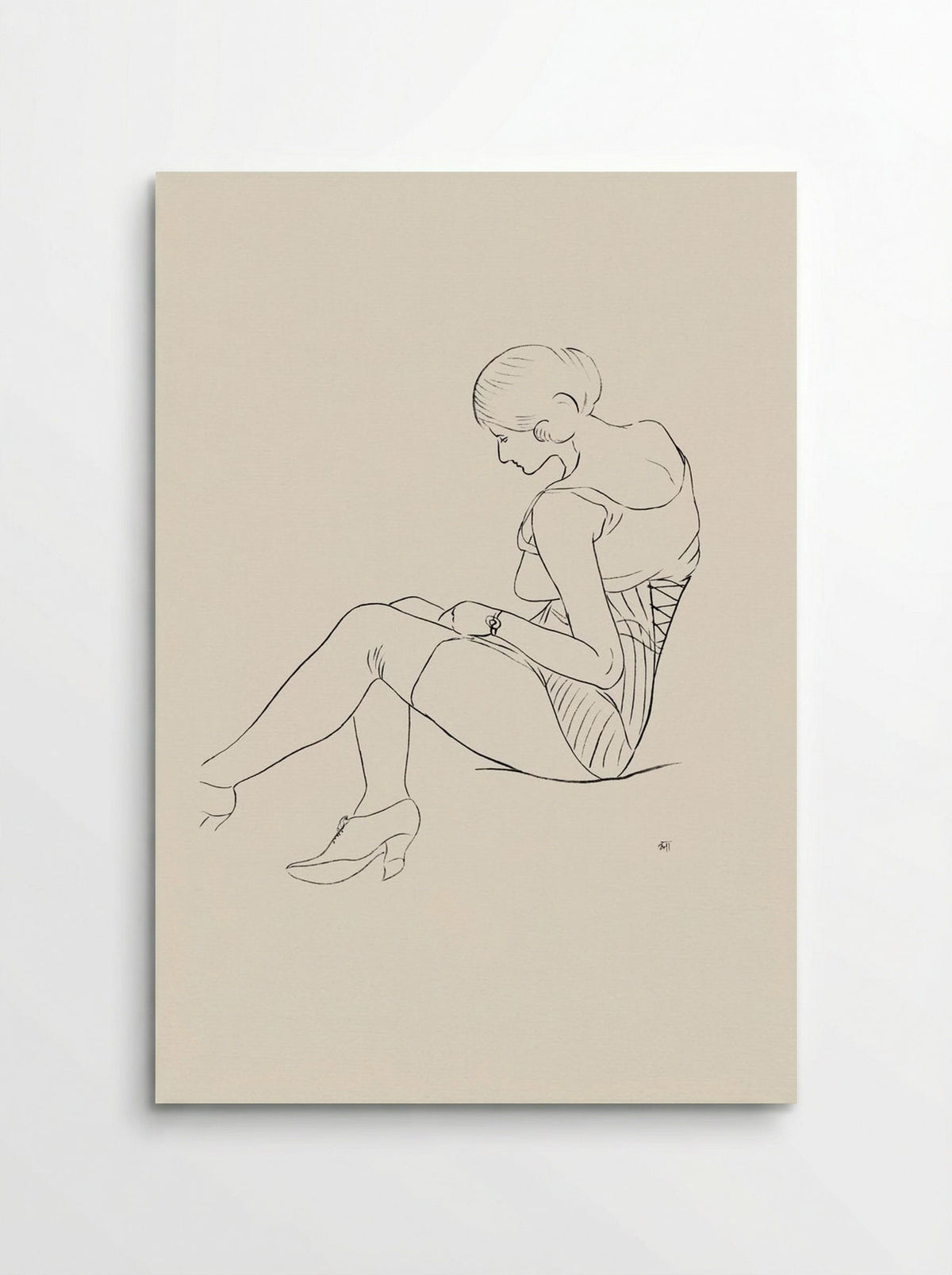 Semi-nude Woman, Seated - Ananda Kentish Coomaraswamy - Poster
