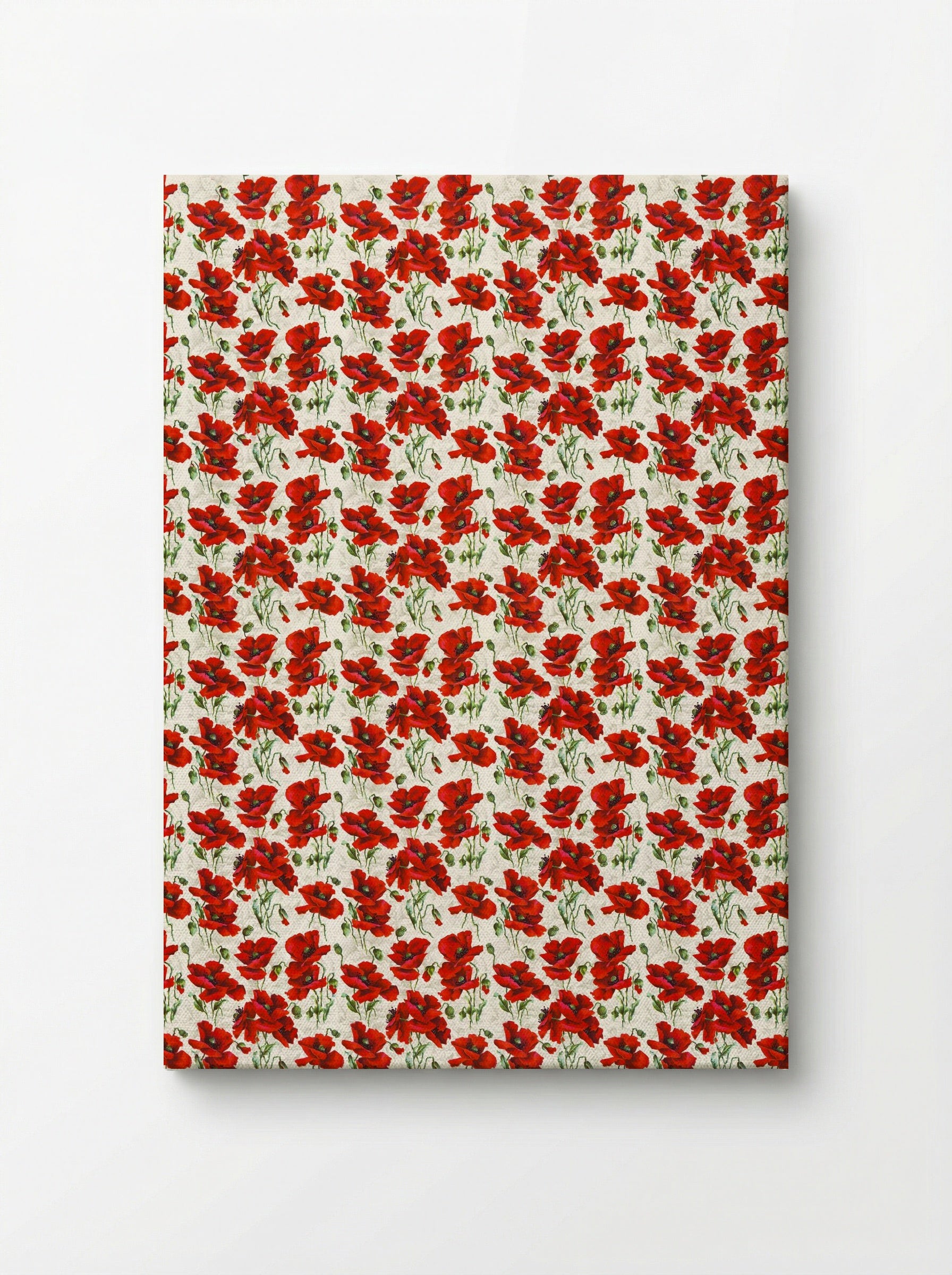 Red Poppy Design - Fine Art Print - Canvas