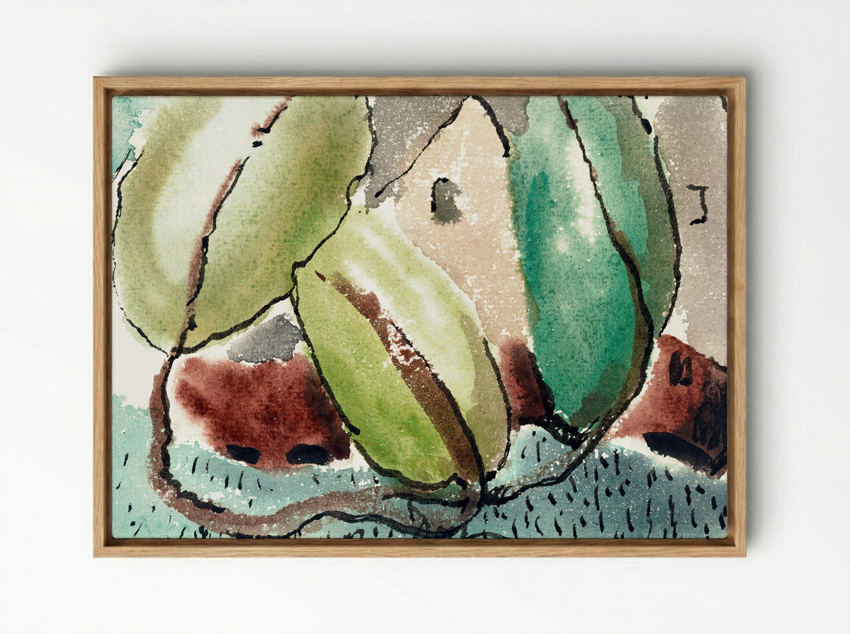 Dove's House with Trees - Arthur Dove - Framed Canvas Wood