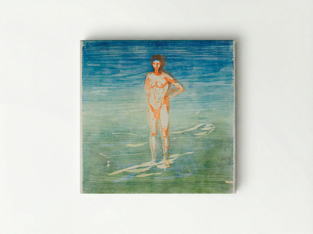 Man Bathing - Edvard Munch - Canvas