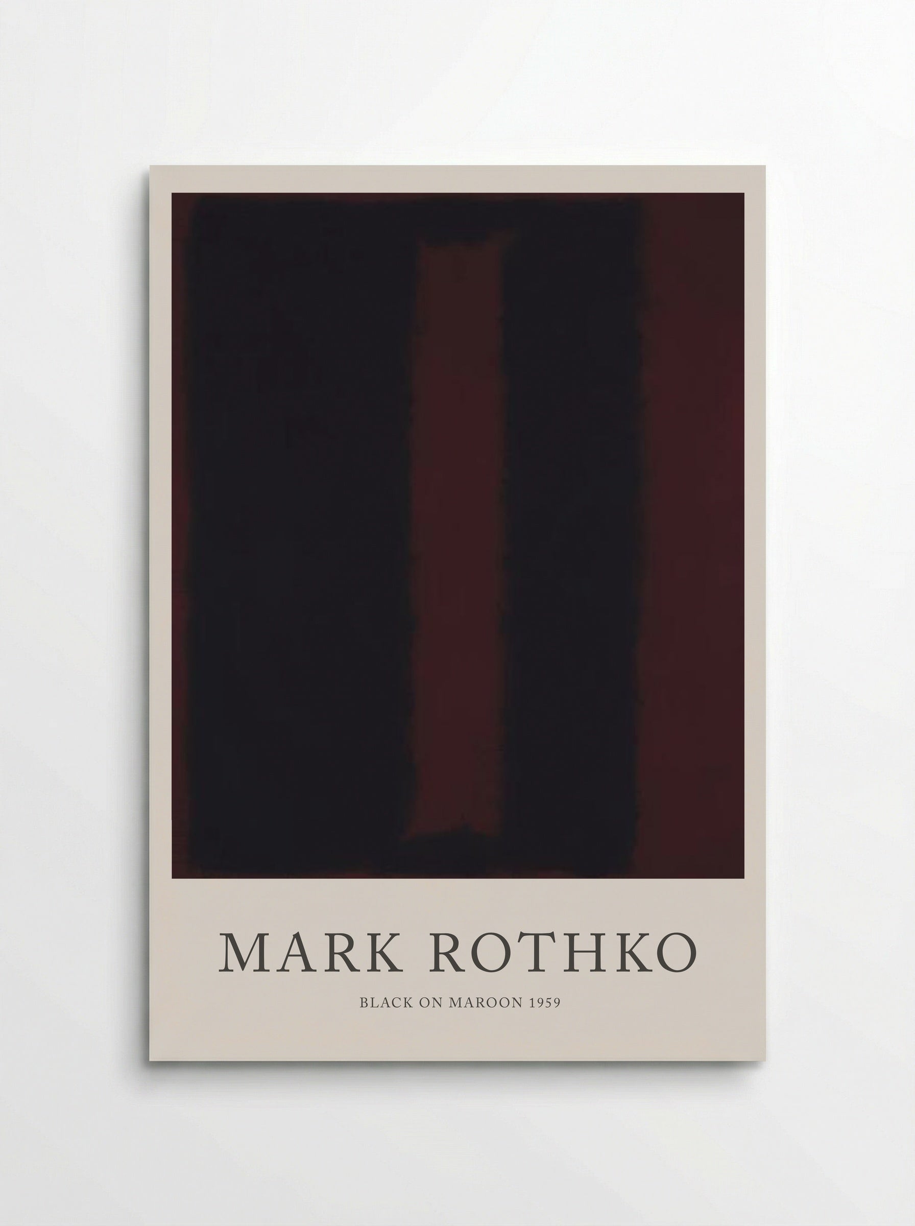Black on Maroon - Mark Rothko - Poster