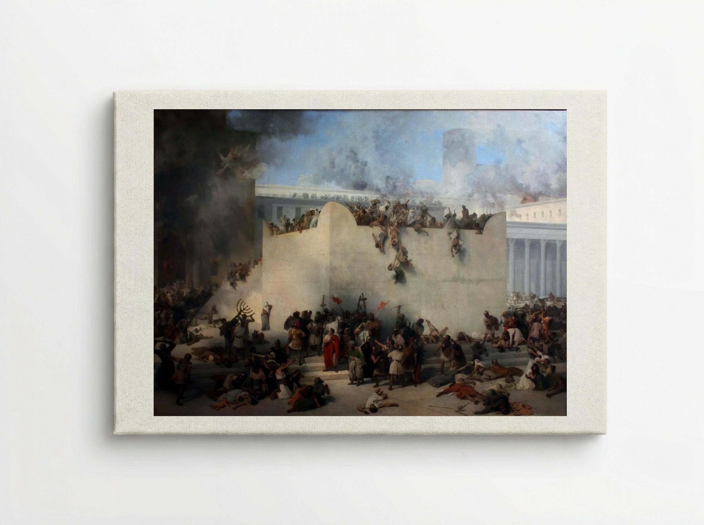 The Destruction of the Temple of Jerusalem - Francesco Hayez - Canvas