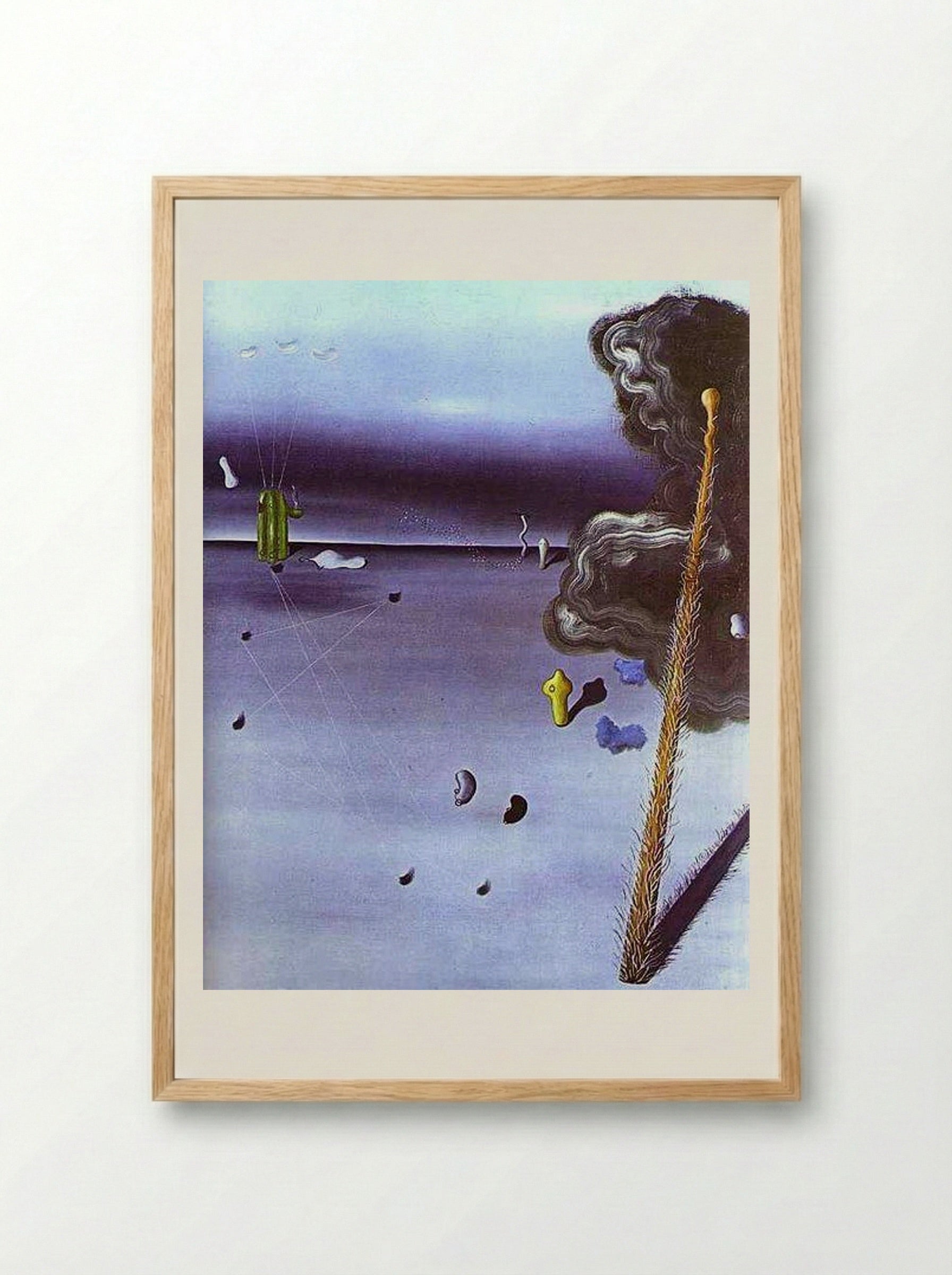 Mama, Papa is Wounded! - Yves Tanguy - Framed Print Wood
