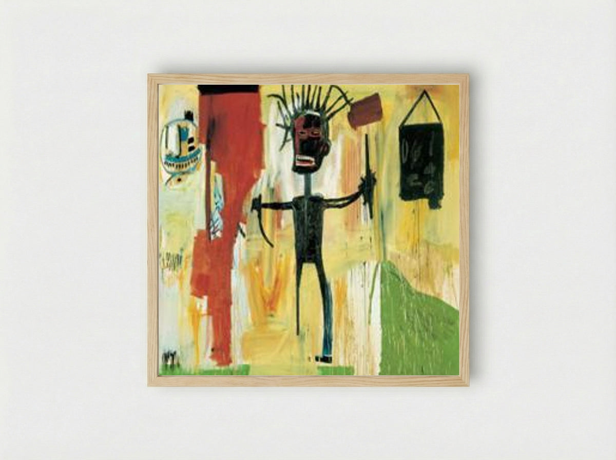 Self Portrait - Jean-Michel Basquiat - Framed Print Wood