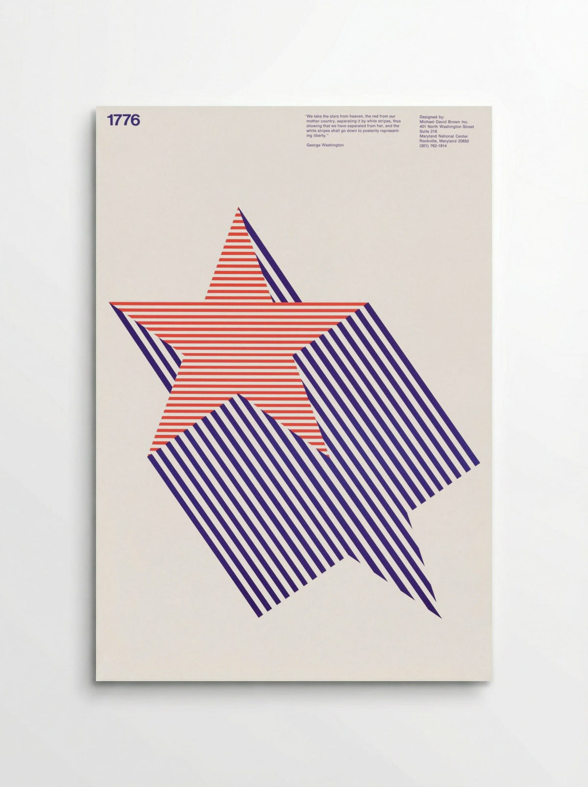 We take the stars from heaven, the red from our mother country - Michael David Brown - Poster