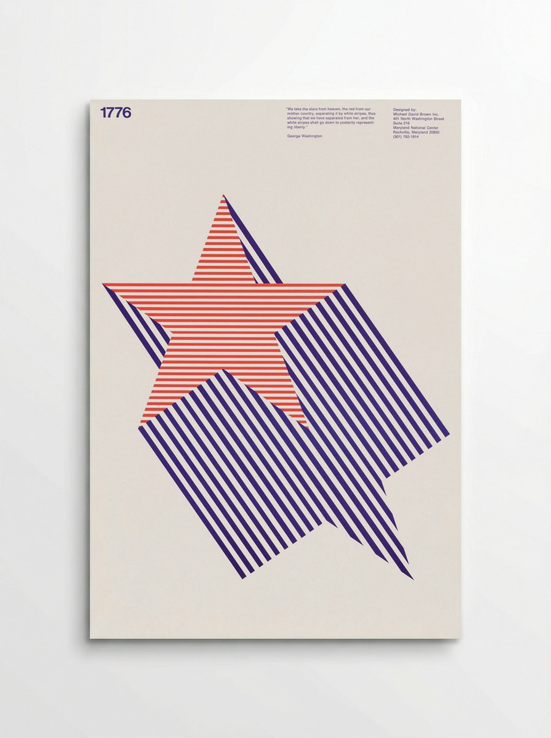 We take the stars from heaven, the red from our mother country - Michael David Brown - Poster