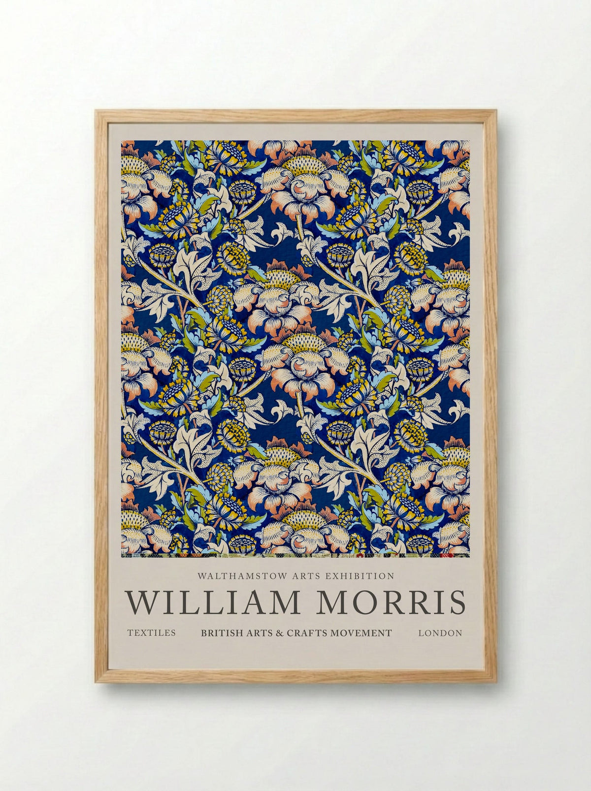 Floral Art Nouveau Tapestry - William Morris - Framed Print Wood