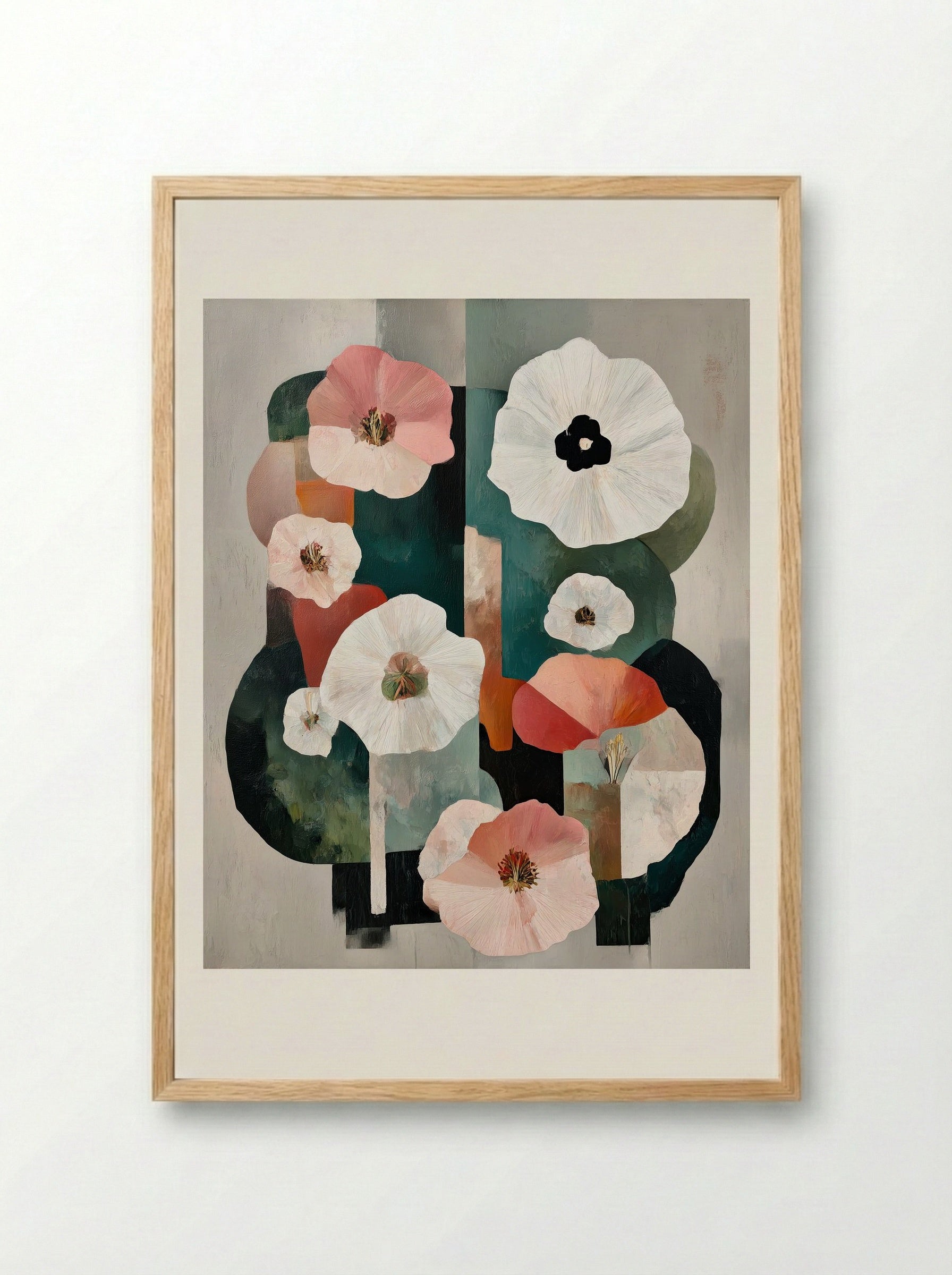 Petals and Perspectives - Framed Print Wood