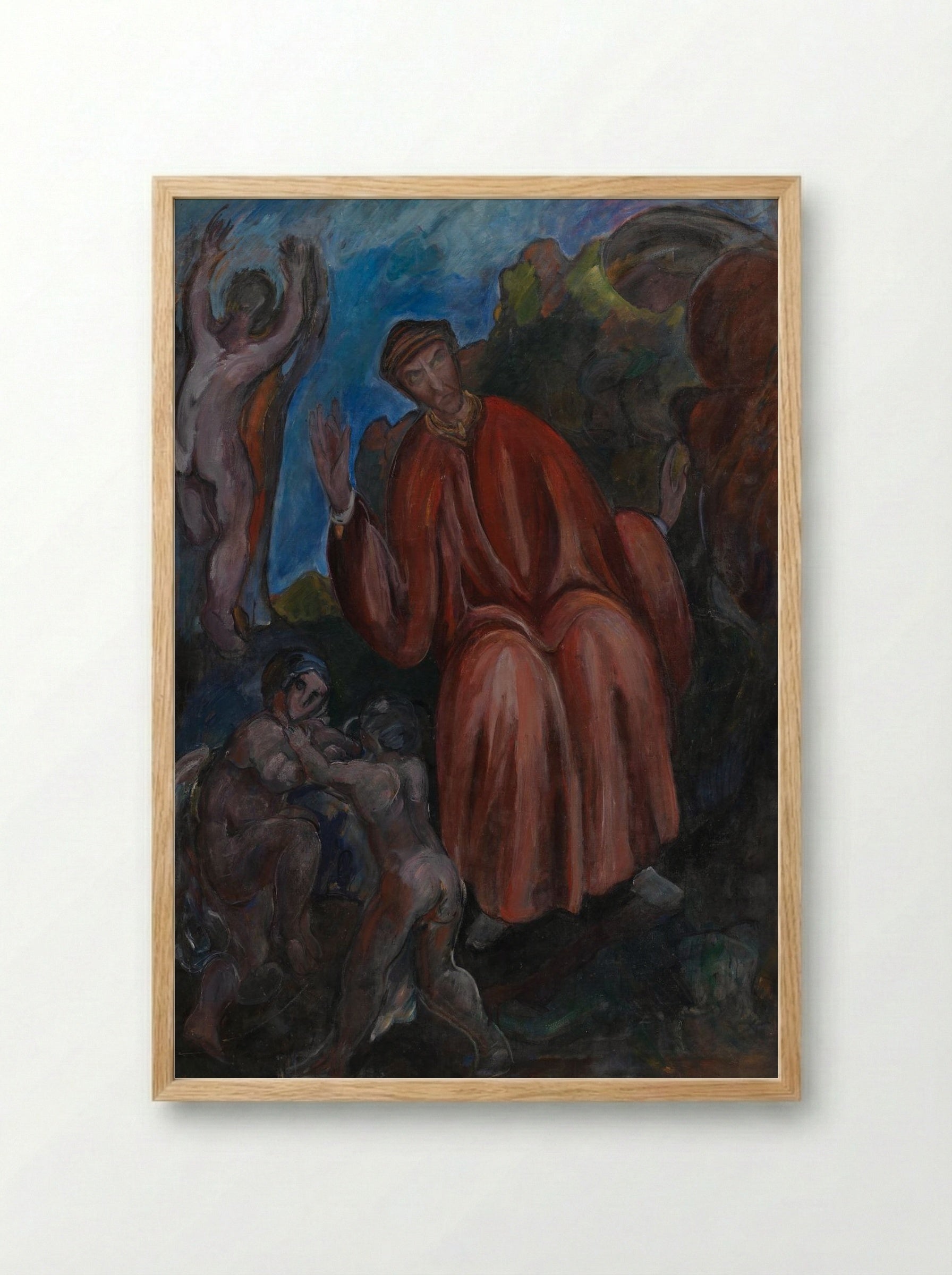 Dante. Prophets, Opus I - Jens Adolf Jerichau - Framed Print Wood