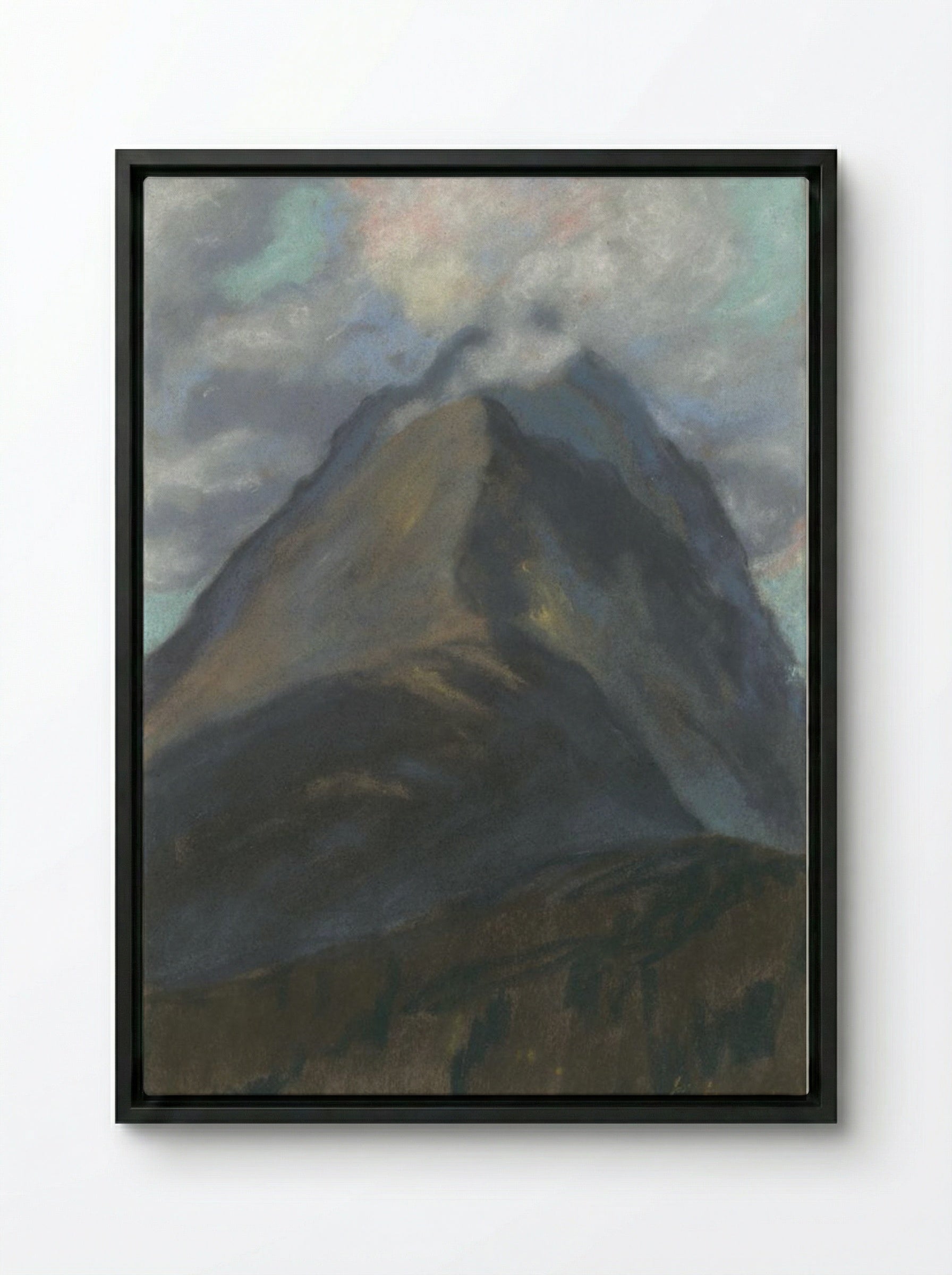 Spring Landscape - Zolo Palugyay - Framed Canvas Black