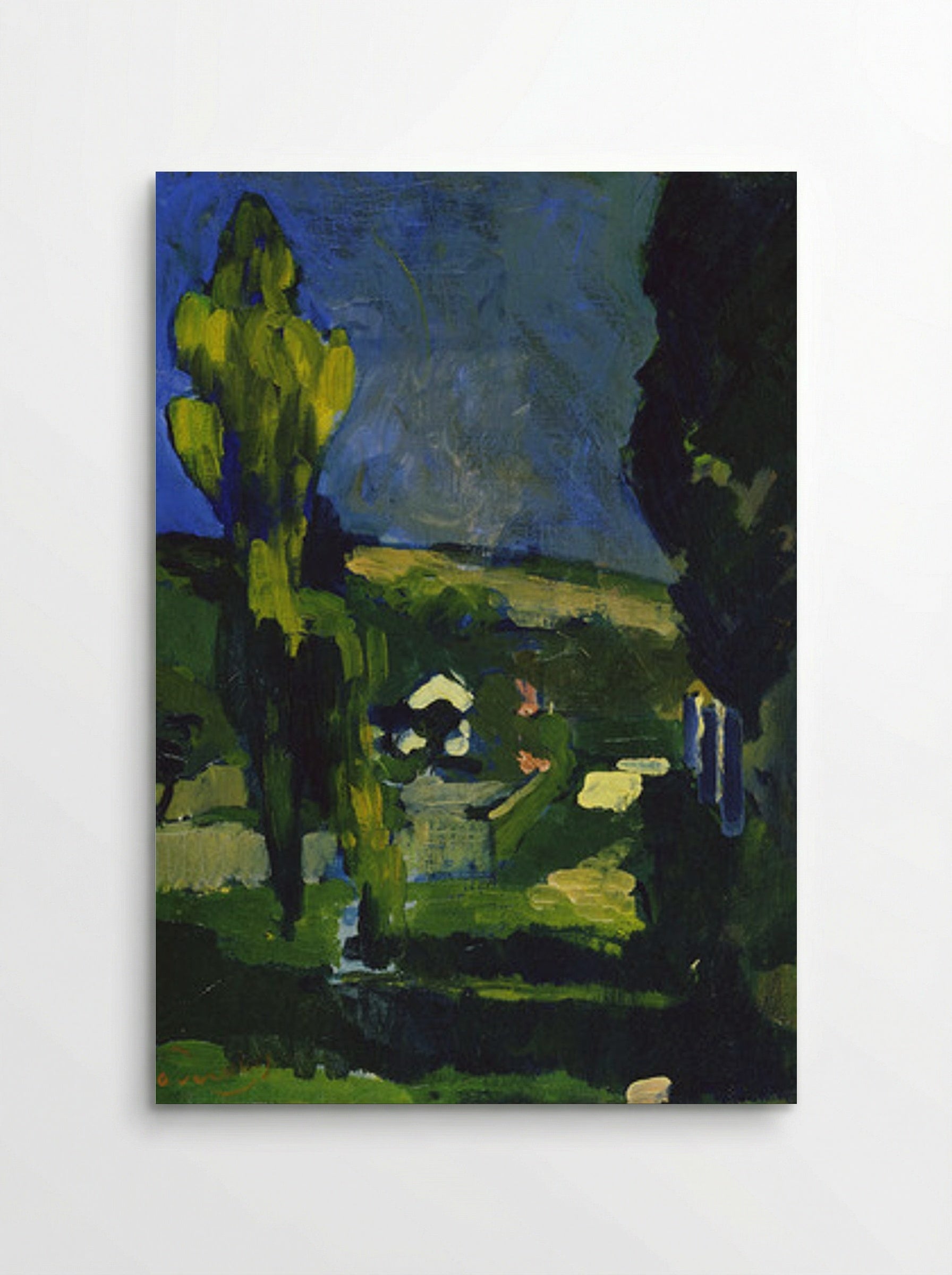 Poplars in a Landscape - Fine Art Print - Poster