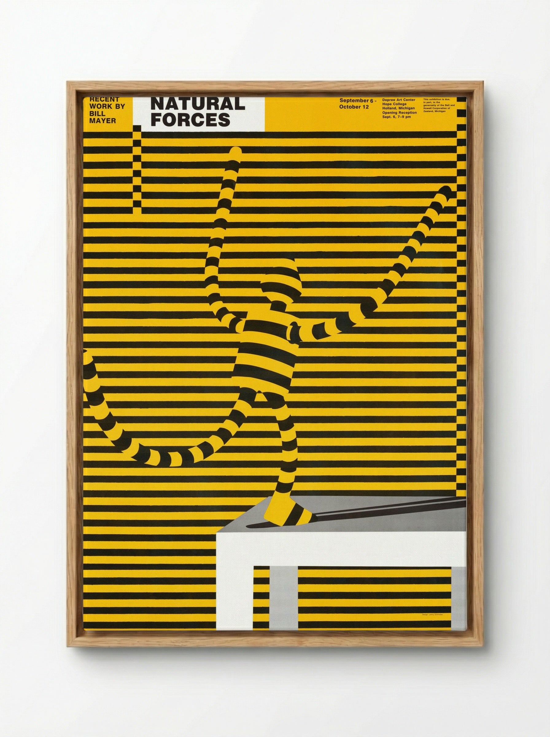 Natural Forces: Recent Work by Bill Mayer (Poster) - Lanny Sommese - Framed Canvas Wood