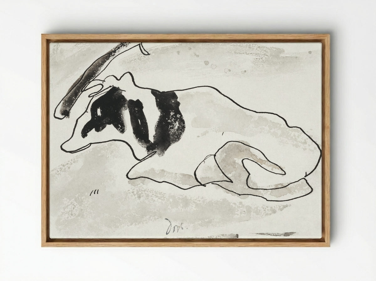 Cow II - Arthur Dove - Framed Canvas Wood