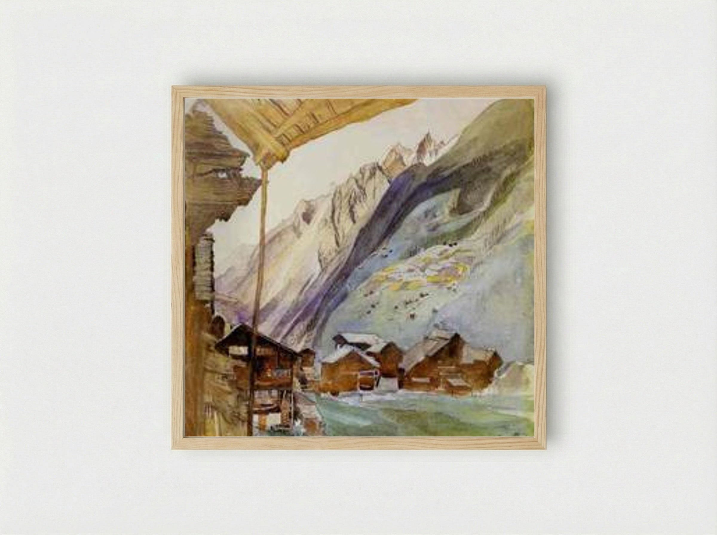 Zermatt - John Ruskin - Framed Print Wood