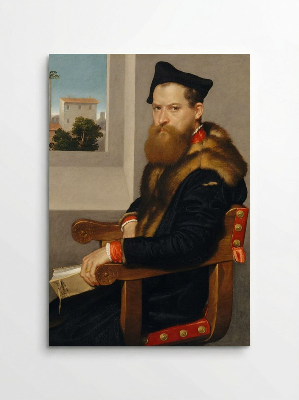 Portrait of Bartolomeo Bonghi - Giovanni Battista Moroni - Poster