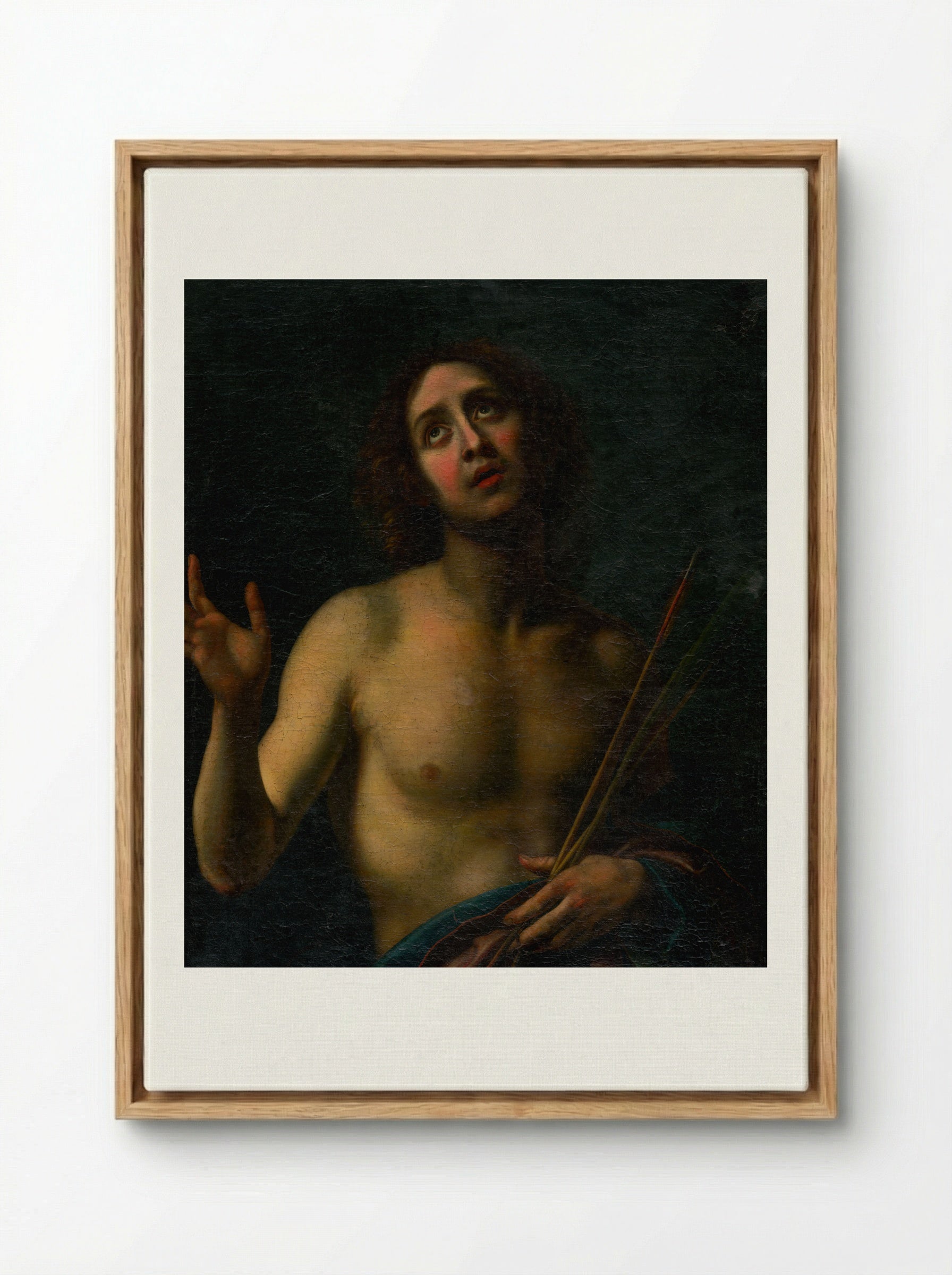 Saint Sebastian - Carlo Dolci - Framed Canvas Wood